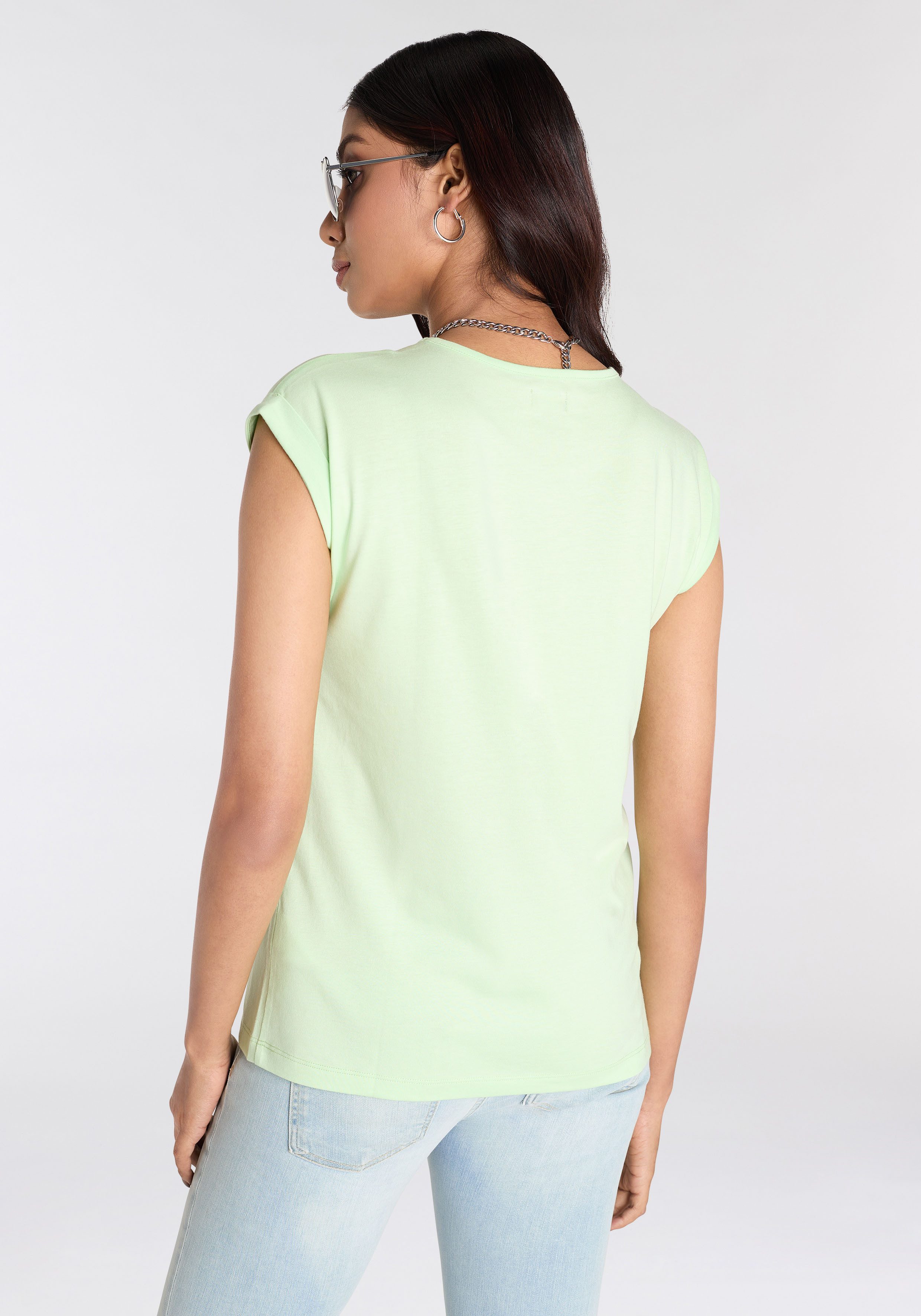 Laura Scott T-shirt in moderne kleuren (4-delig 4-delige set)