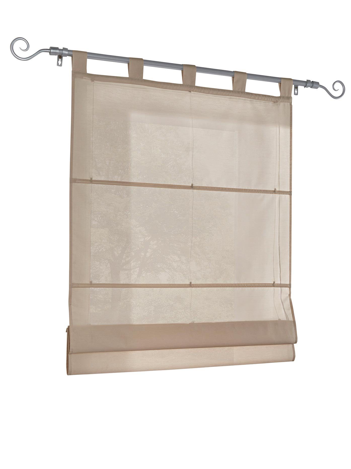 heine home Romeins rolgordijn (1 stuk) vouwgordijnen & jaloezieën beige