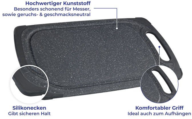 Maximex Snijplank 2in1 omkeerbaar, incl. ontdooiplateau, voedselveilig (1 stuk)