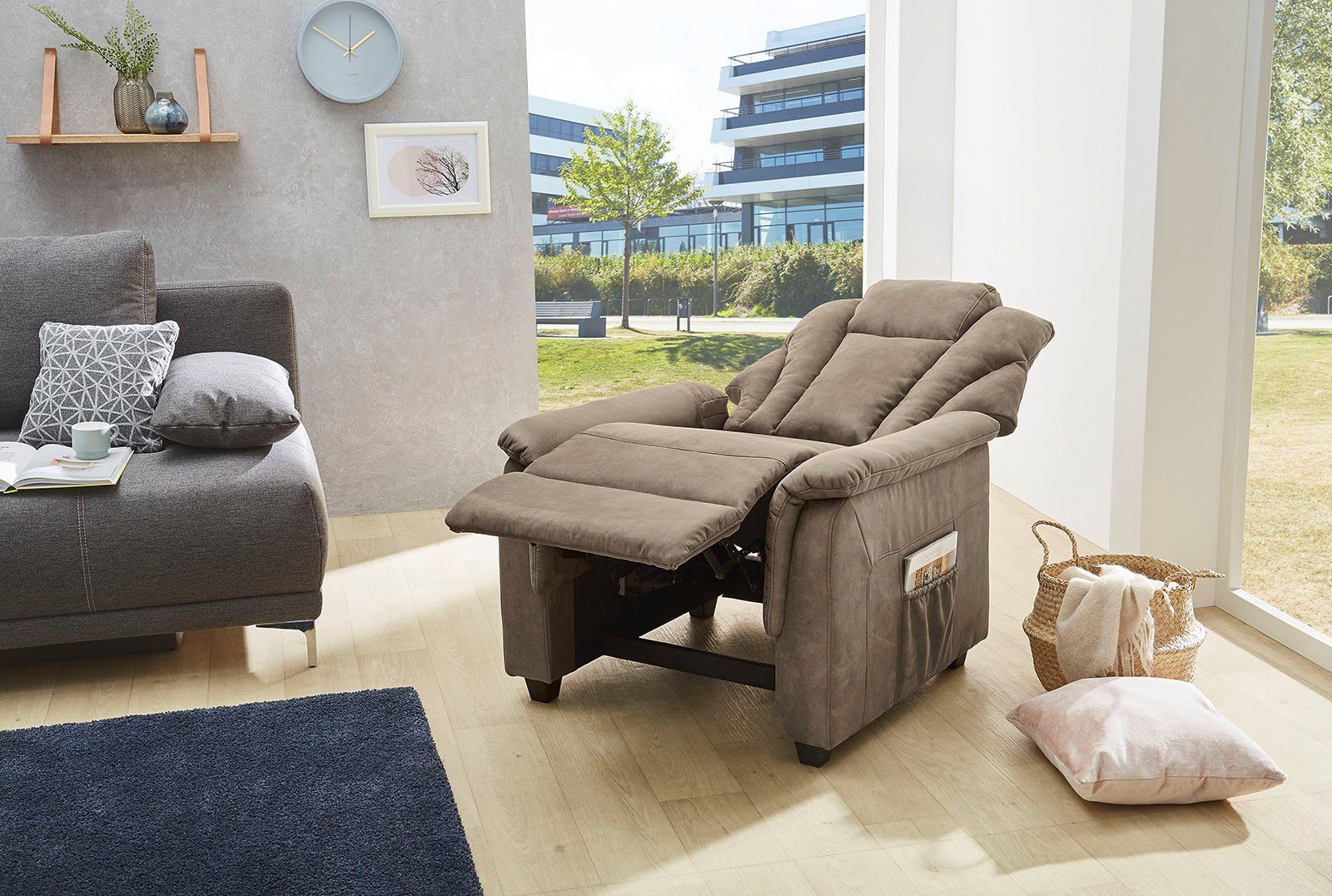 Jockenhöfer Gruppe Relaxfauteuil FRANKFURT met ligfunctie door aanpassen van lichaamsdruk, tfk en nosagvering