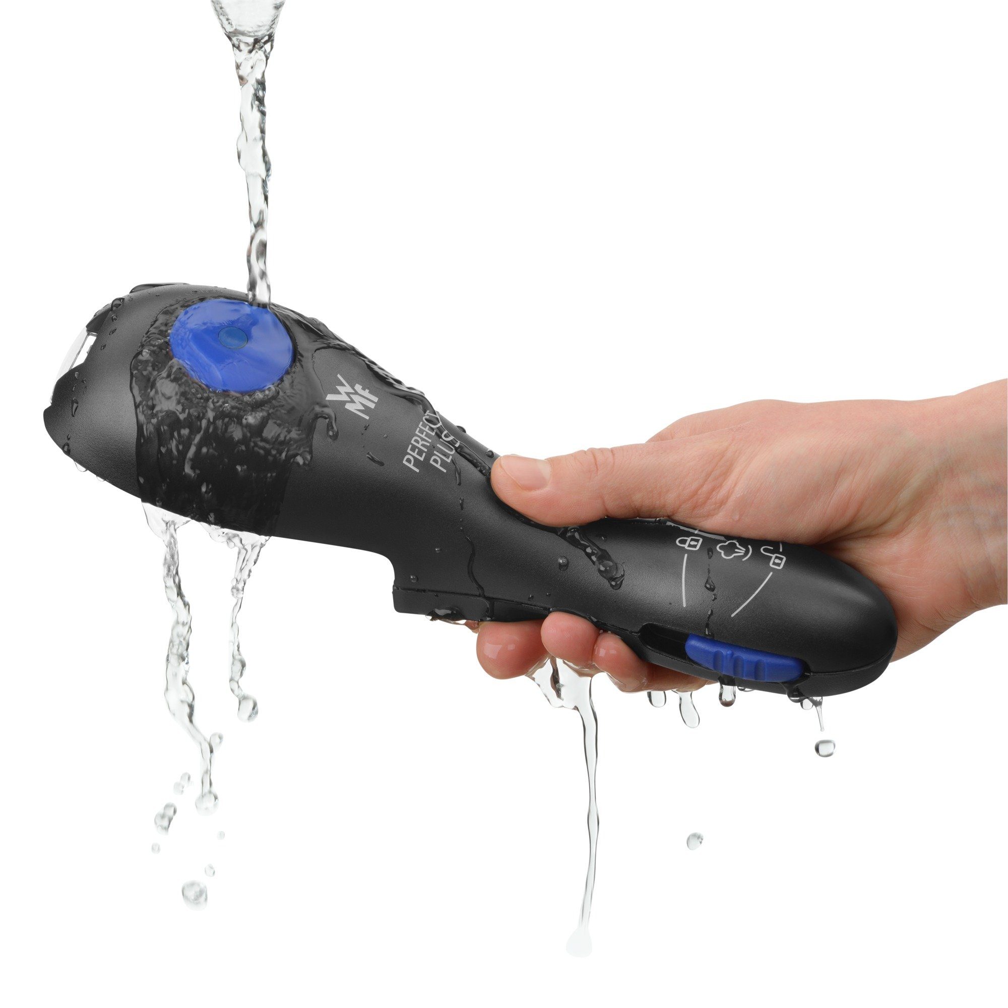 WMF Snelkookpan Perfect Plus Stoompan met een afneembare dekselgreep, inductie