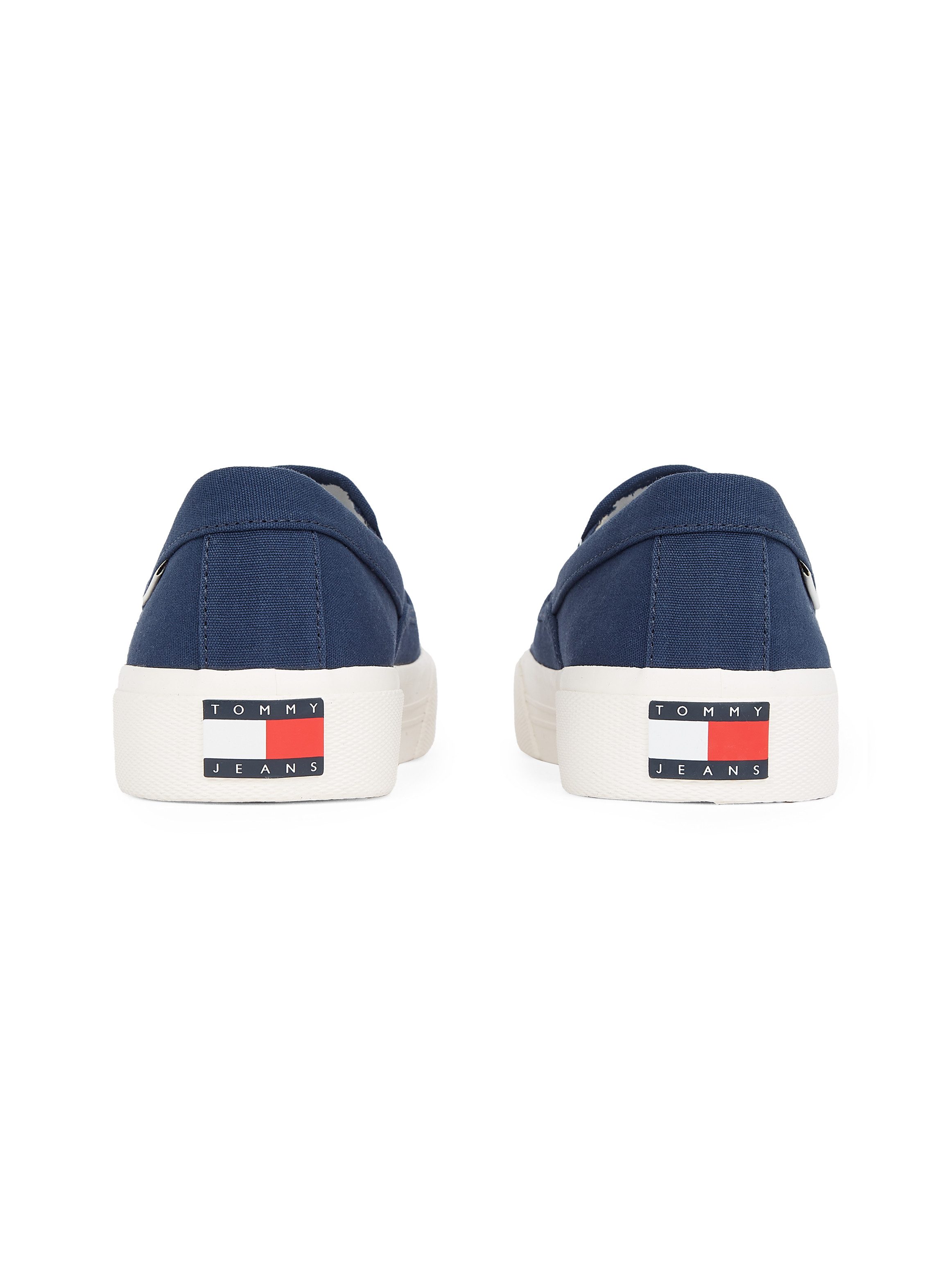 TOMMY JEANS Slip-on sneakers TJM SLIP ON CANVAS COLOR , vrijetijdsschoen, lage schoen, slipper met stretch-inzetten
