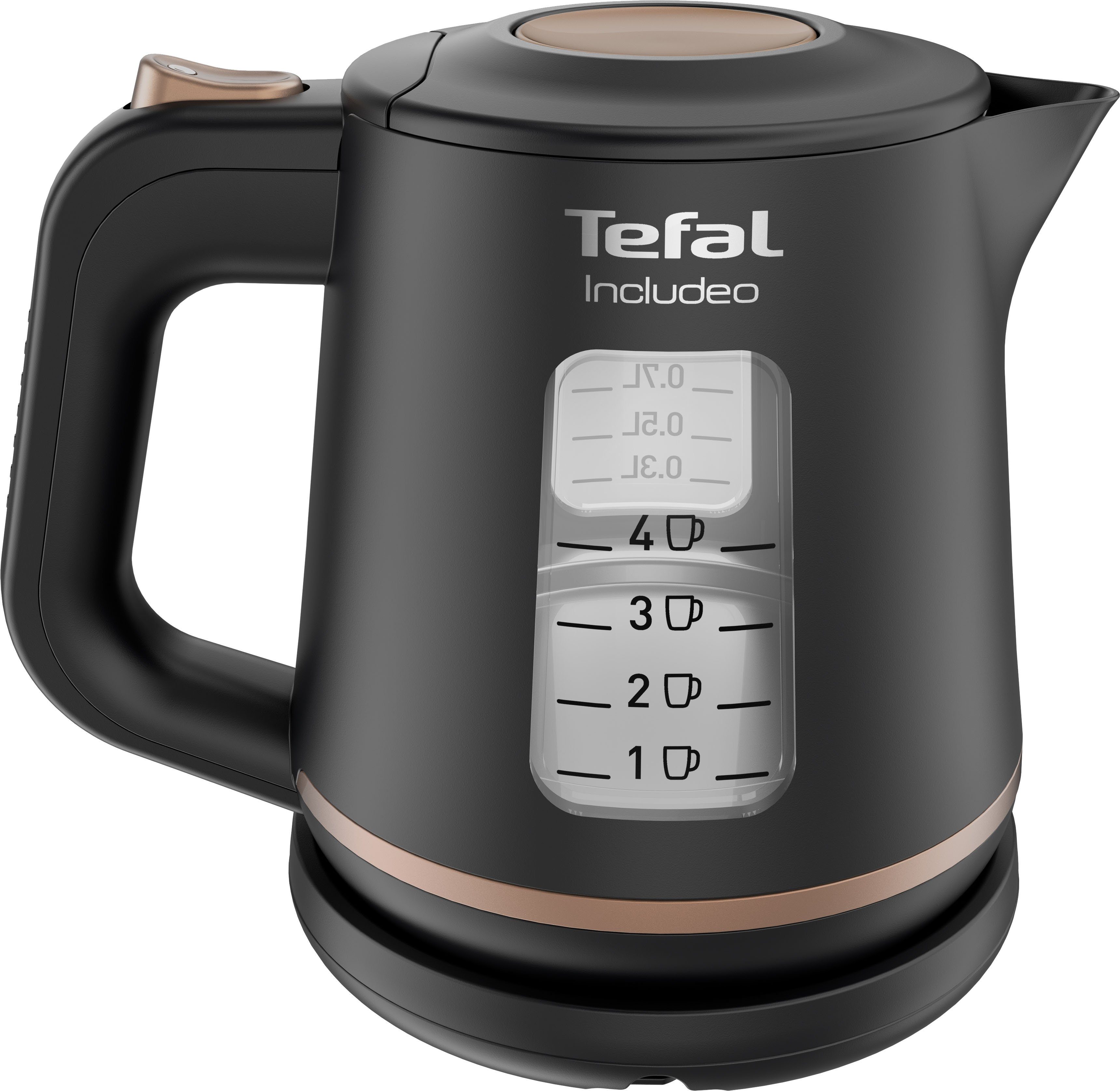 Tefal Waterkoker KI5338 Includeo, 1 l, Antisliphandgreep, waterniveauaanduiding, uitneembare...