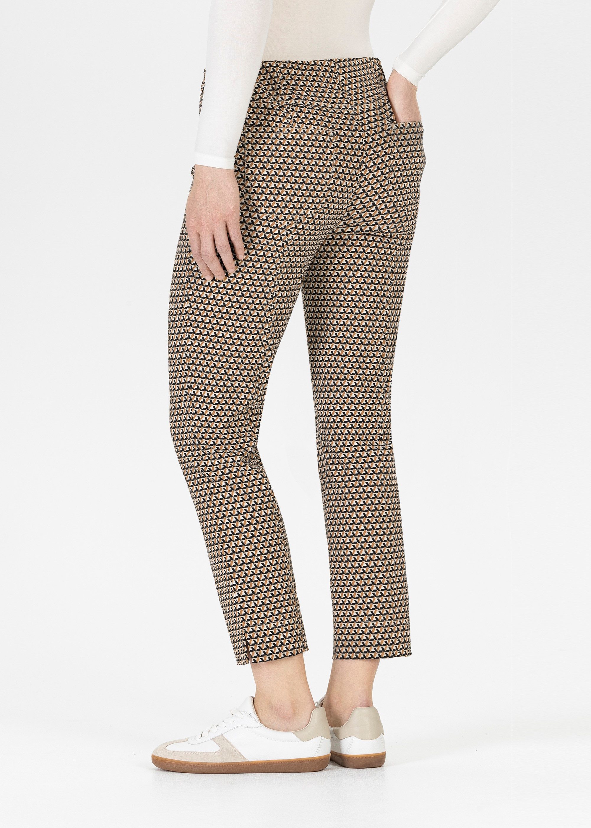 Stehmann 3/4 broek met mini- patroon