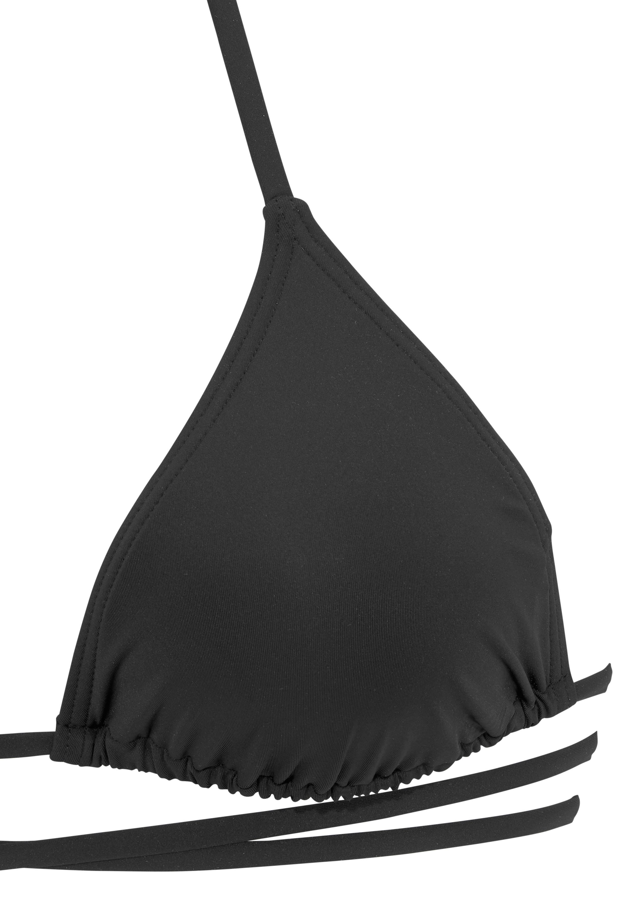 Bruno Banani Triangelbikini unikleur met lange bindstrik