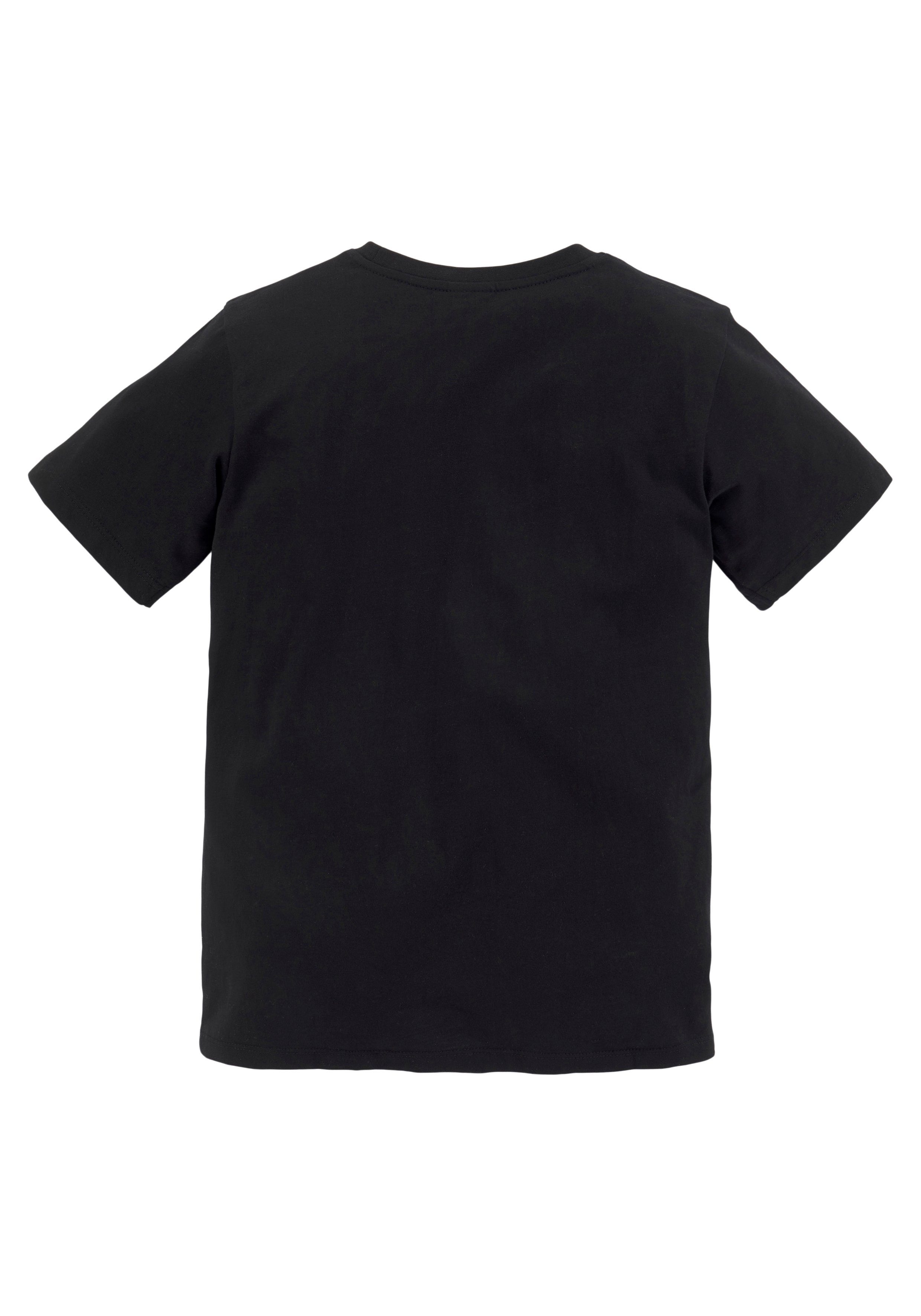 KIDSWORLD T-shirt Met leeuwenprint: LION WITH BLUE EYES Korte mouwen, basic pasvorm, met trendy print, ronde hals