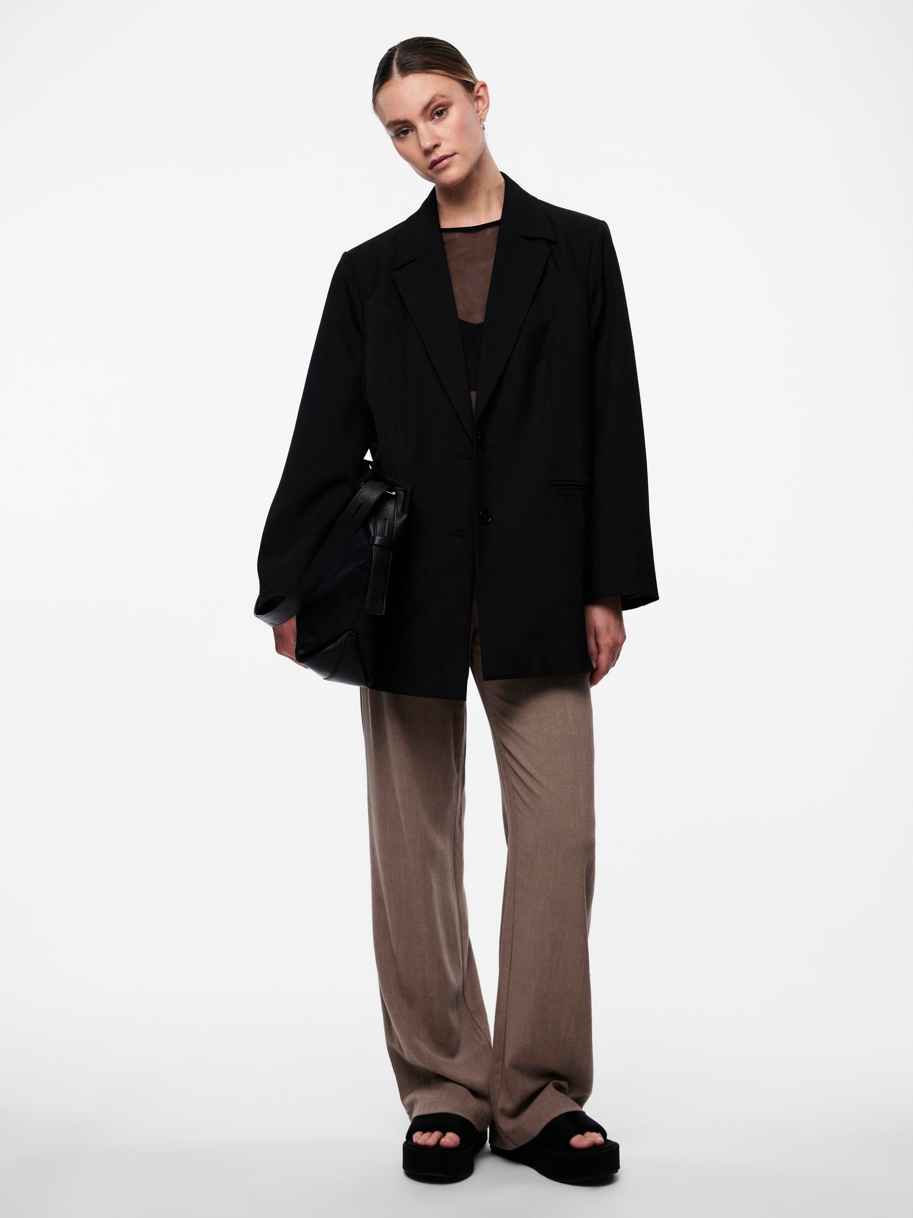 pieces Comfortbroek PCVINSTY HW LINEN PANT NOOS BC