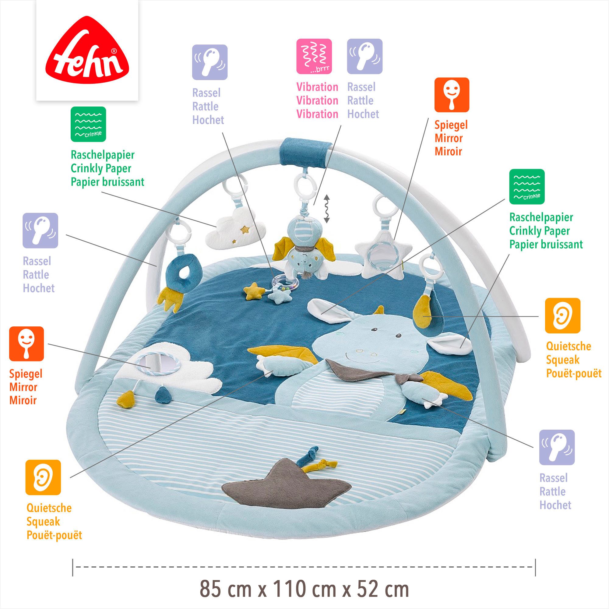 Fehn Speelboog Little Castle, 3-D-activiteitdeken