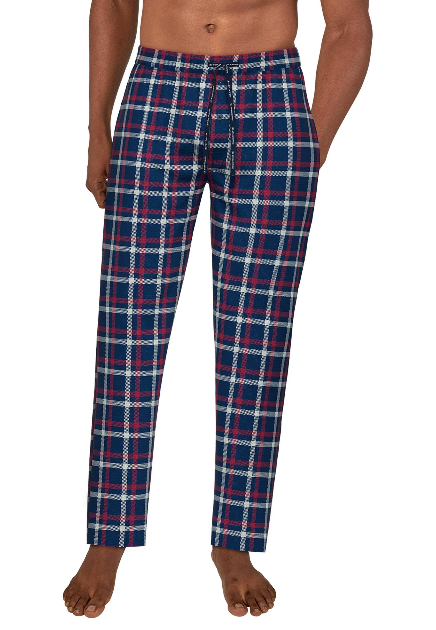 Tom Tailor Pyjamabroek met logo-bindband