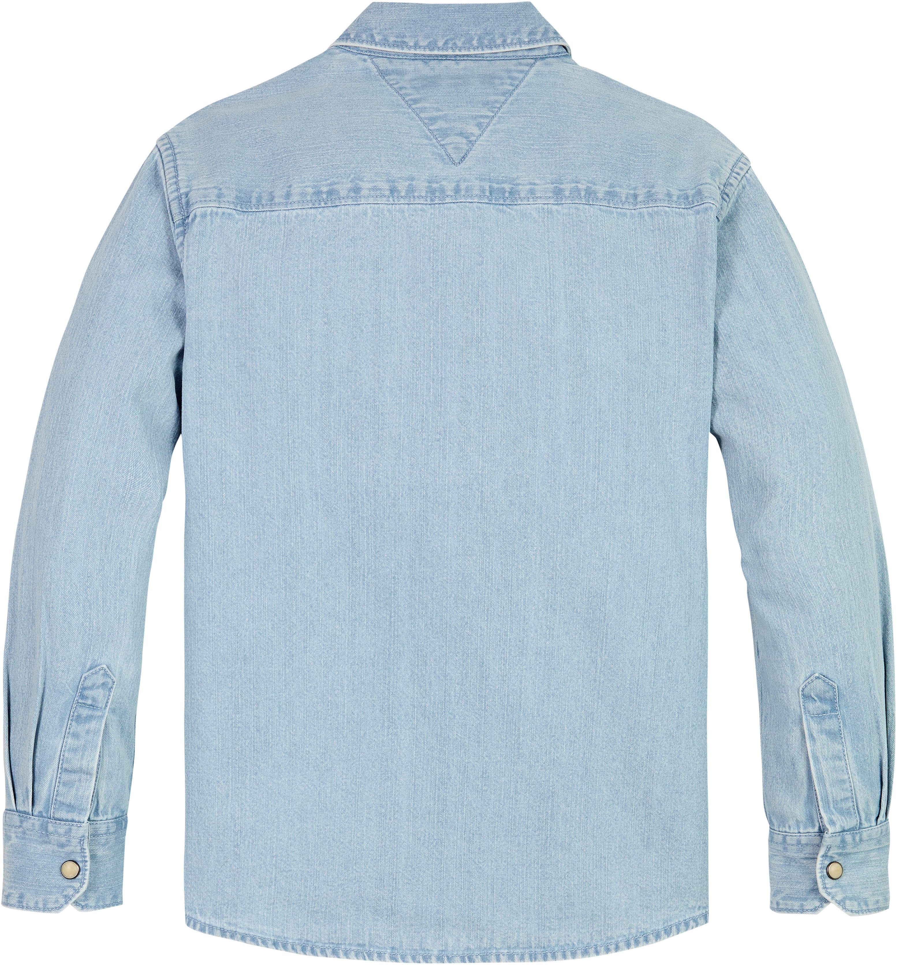 Tommy Hilfiger Overhemd met lange mouwen DENIM SHIRT LS Kinderen tot 16 jaar met logostiksel