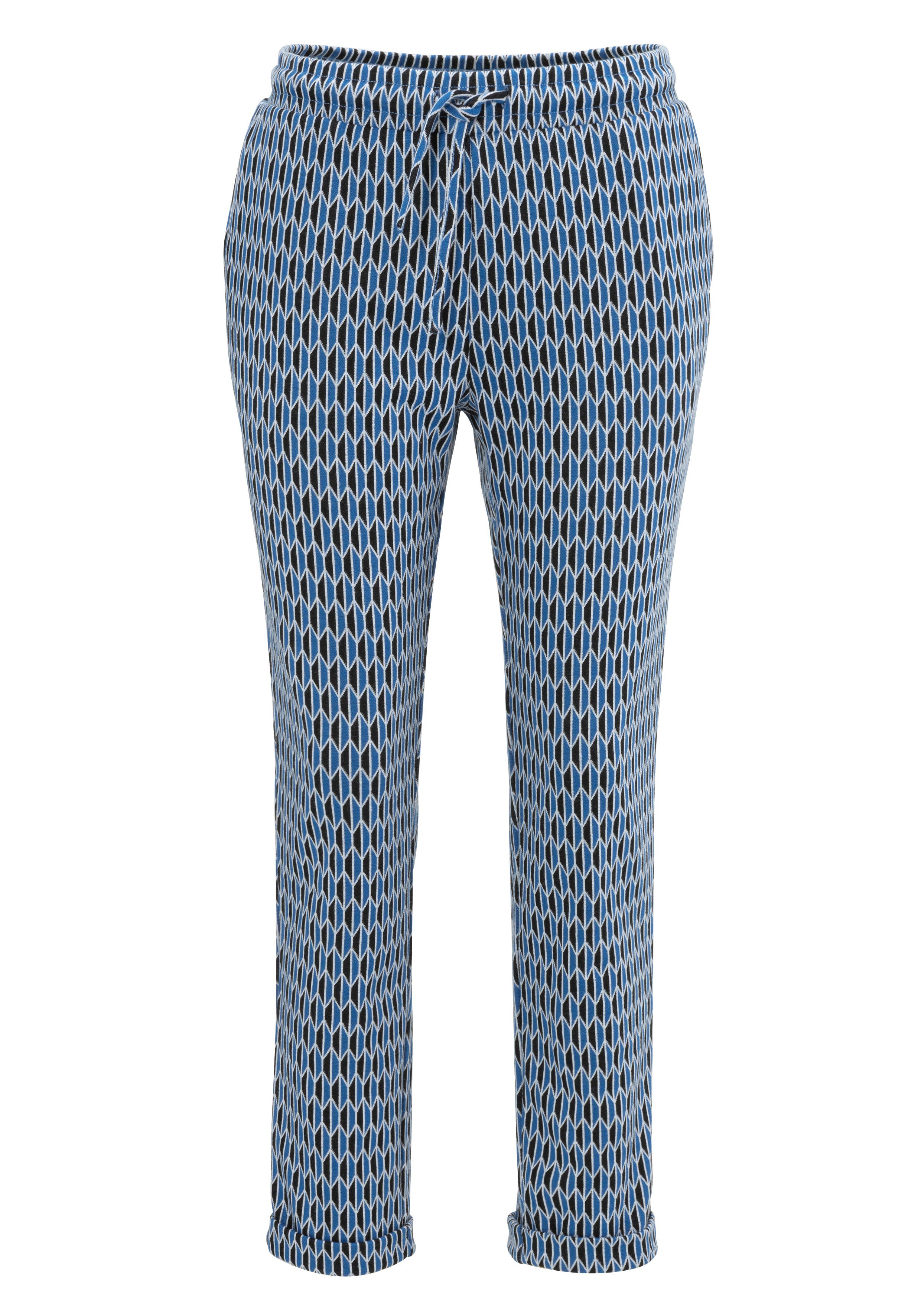 Aniston SELECTED Comfortbroek met geometrisch motief