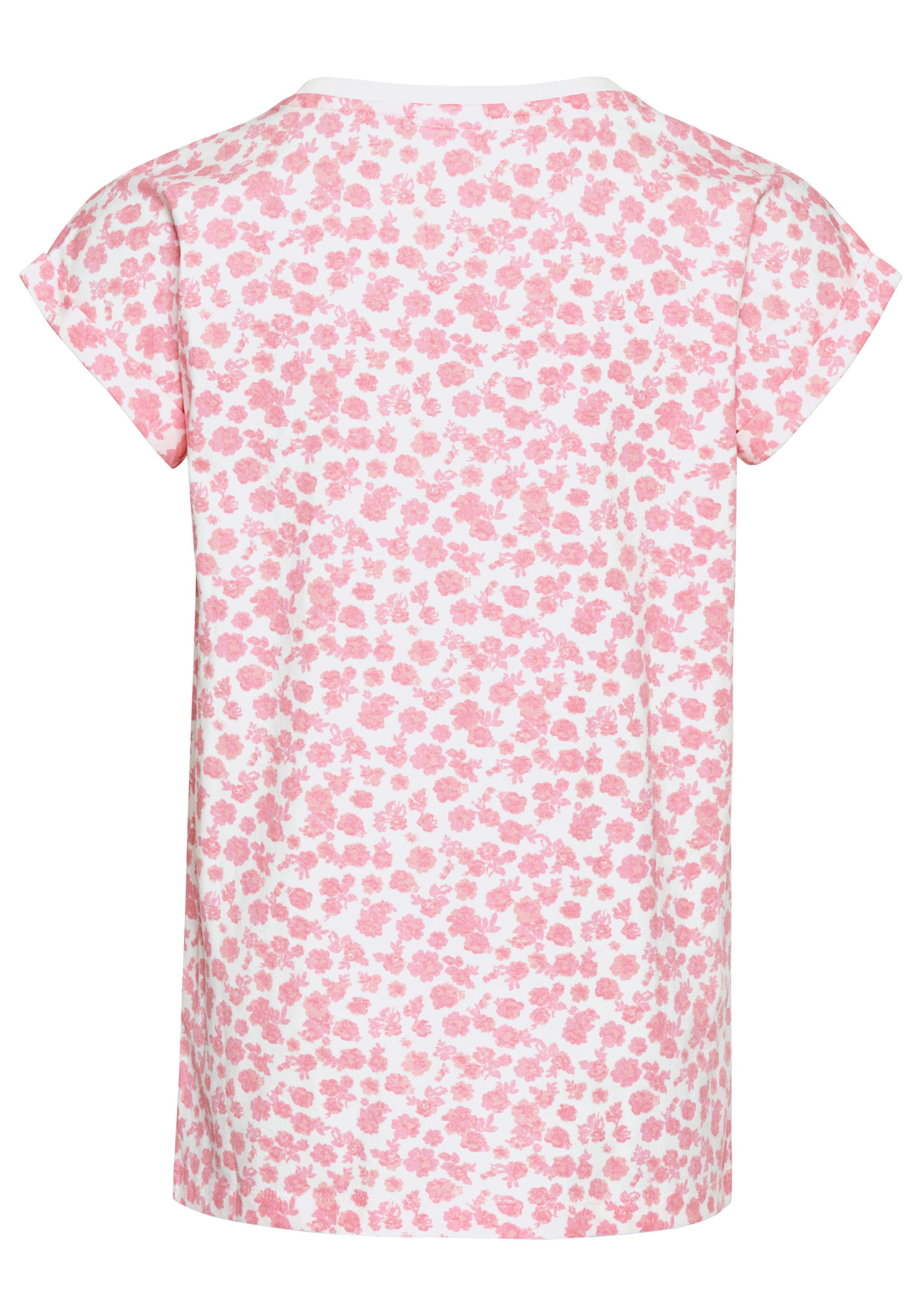 KangaROOS T-shirt All-over-motief Korte mouwen, comfortabele pasvorm, van jersey stof, elastisch materiaal