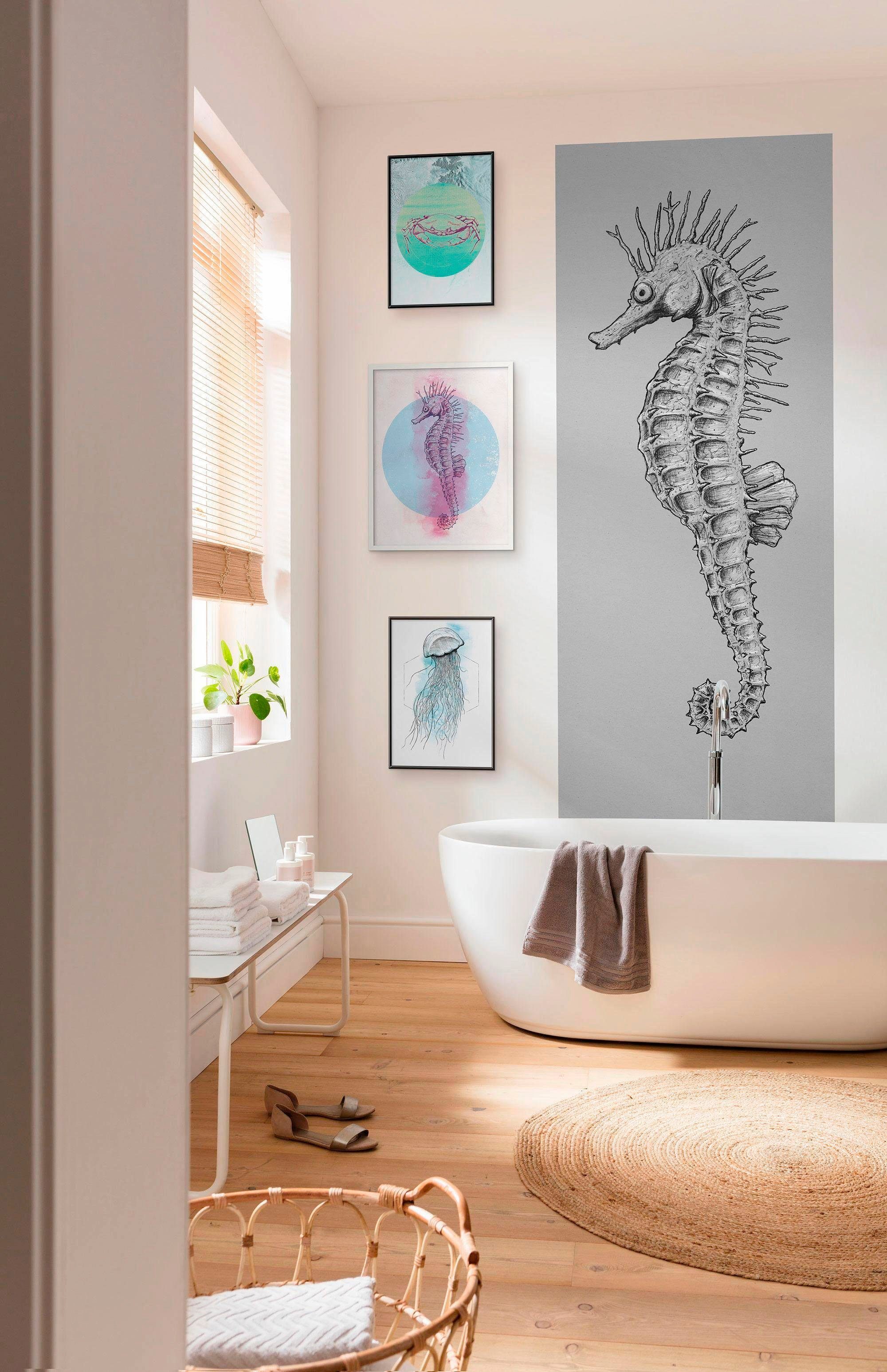 Komar Wanddecoratie Crab Sea Wanddecoratie - zonder lijst (1 stuk)
