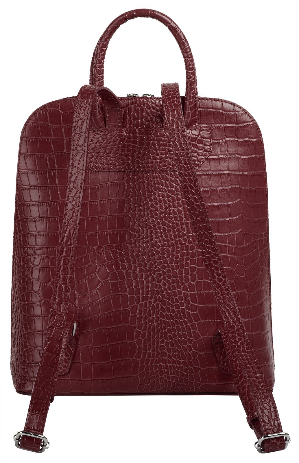 Cluty Rugzak echt leer, made in italy