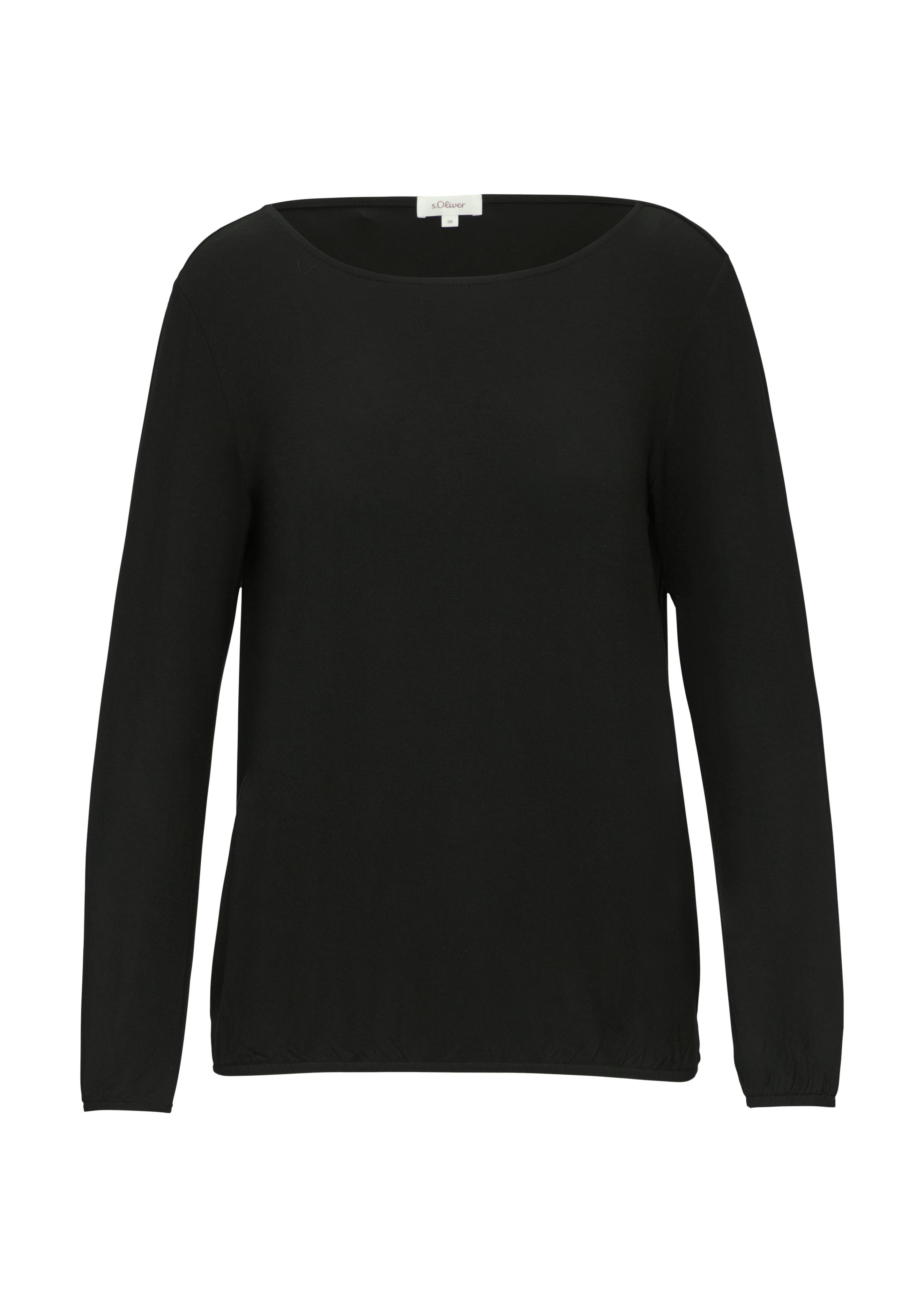 s.Oliver Shirt met lange mouwen met elastische taille