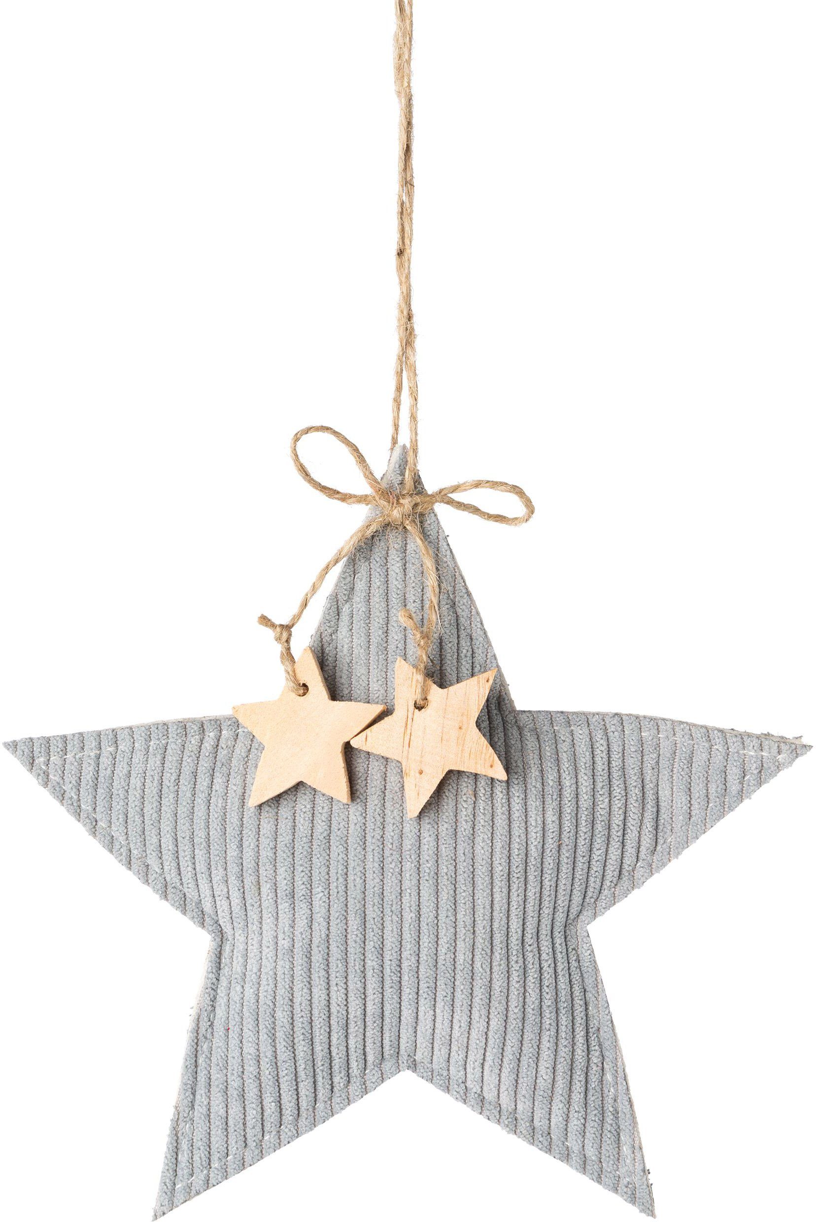 Creativ deco Boomversiering Kerstversiering, sierhangers 3 stijlen met afmetingen ca. 14x14x2,5/18x11,5x2,5/17,5x17,5x2,5 cm (6 stuks)