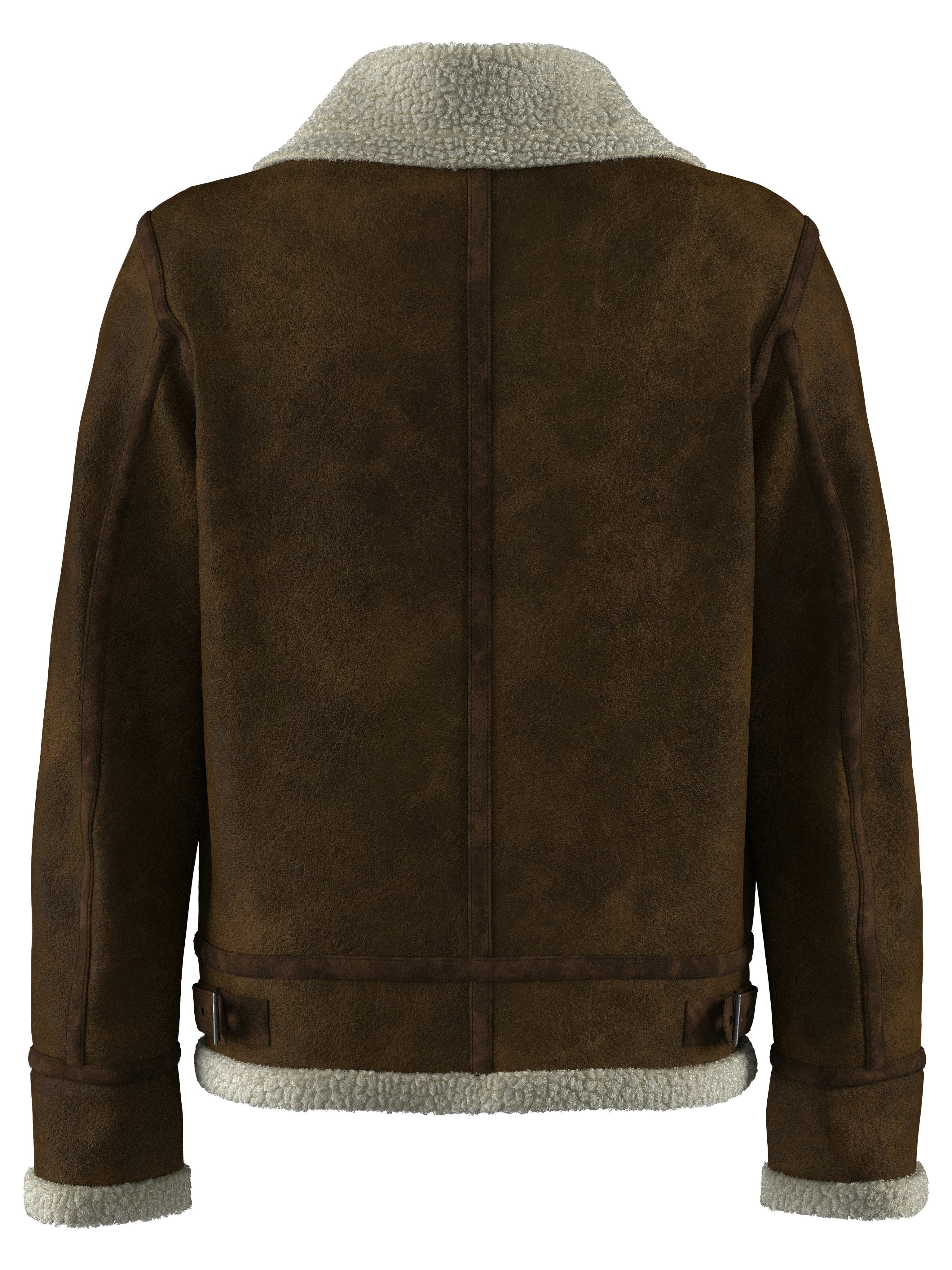 Joop Jeans Imitatieleren jack SAWYER Met een ronde hals