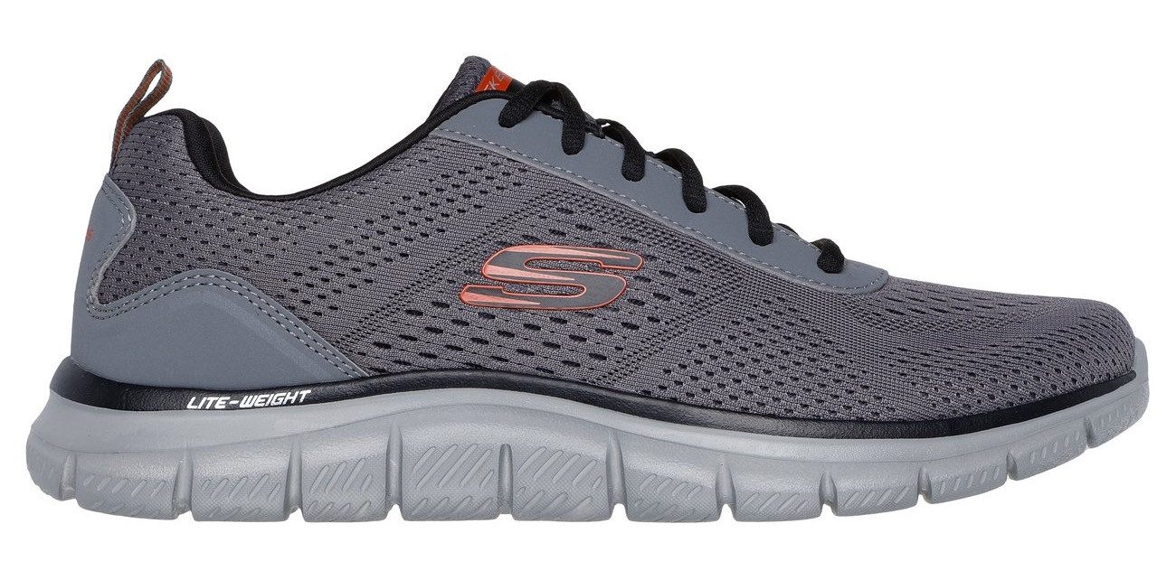 Skechers Slip-on sneakers TRACK-LESHUR Vrijetijdsschoen, trainingsschoen, instapschoen in materiaalmix