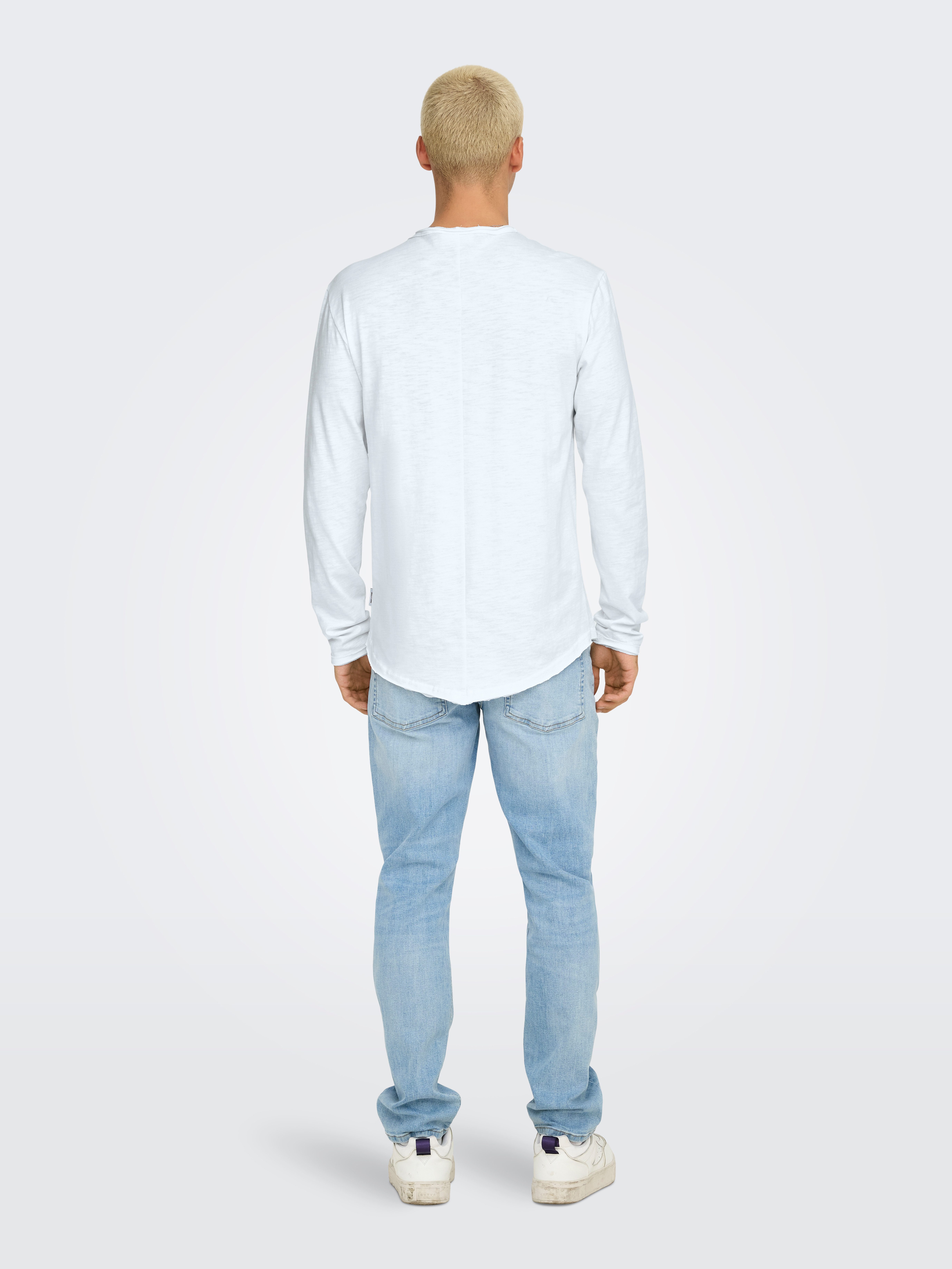 ONLY & SONS Shirt met lange mouwen ONSBENNE LONGY LS TEE VD