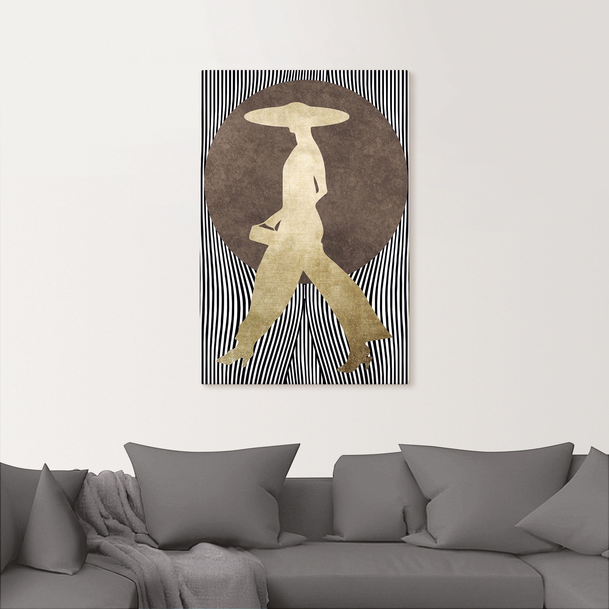 Artland Artprint Madame noir als artprint van aluminium, artprint voor buiten, artprint op linnen, poster, muursticker