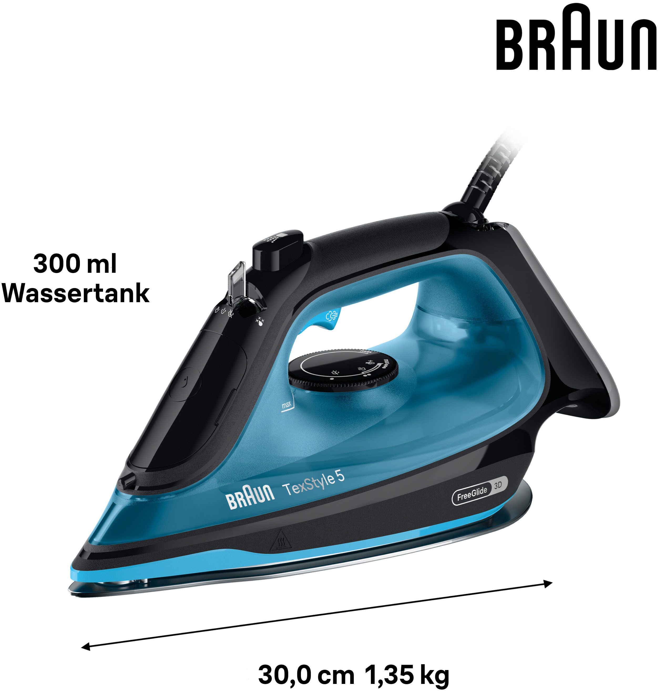 Braun Stoomstrijkijzer TexStyle 5 SI 5256 BL