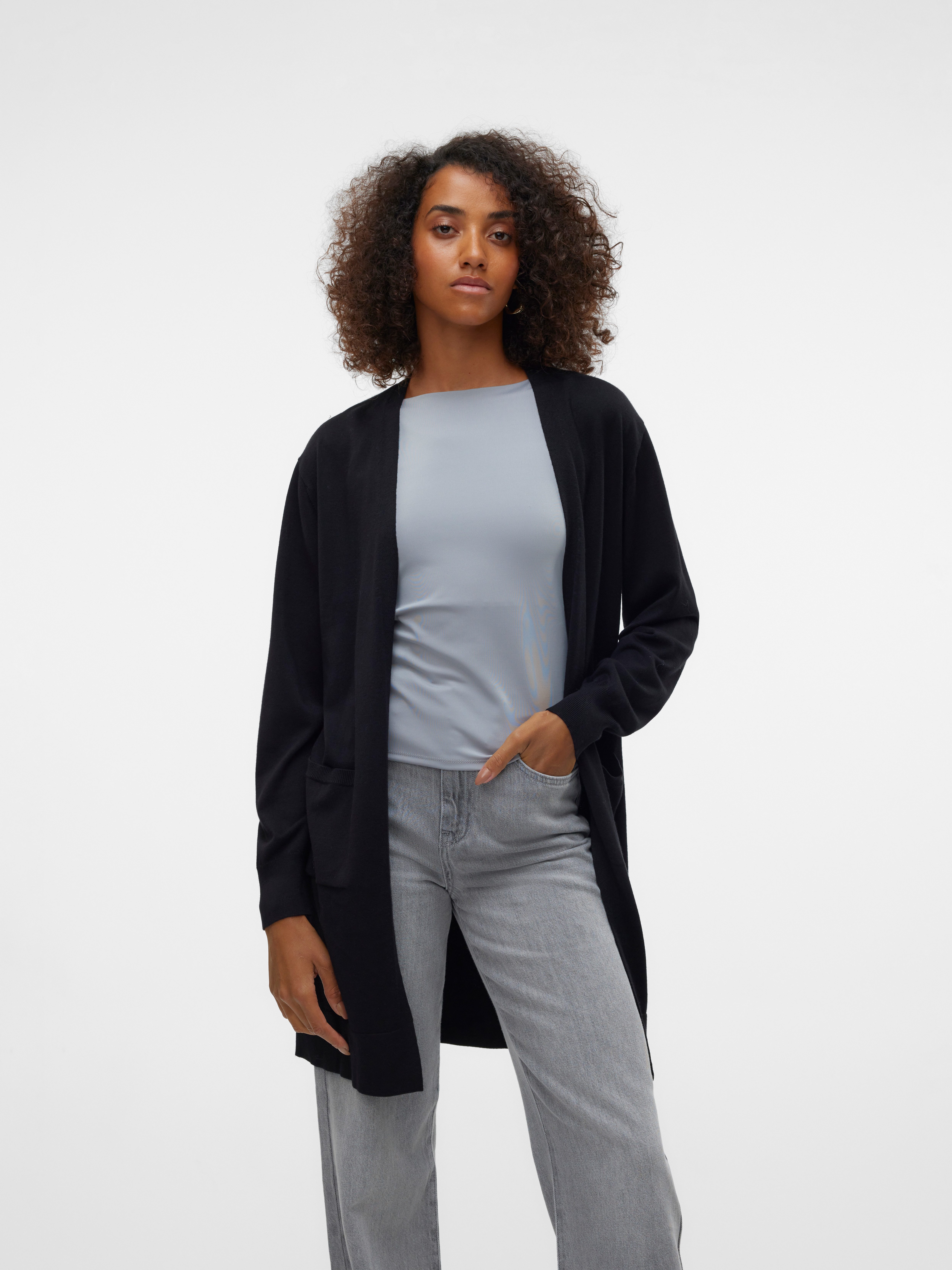 Vero Moda Lang vest VMSILJE LS OPEN CARDIGAN GA NOOS