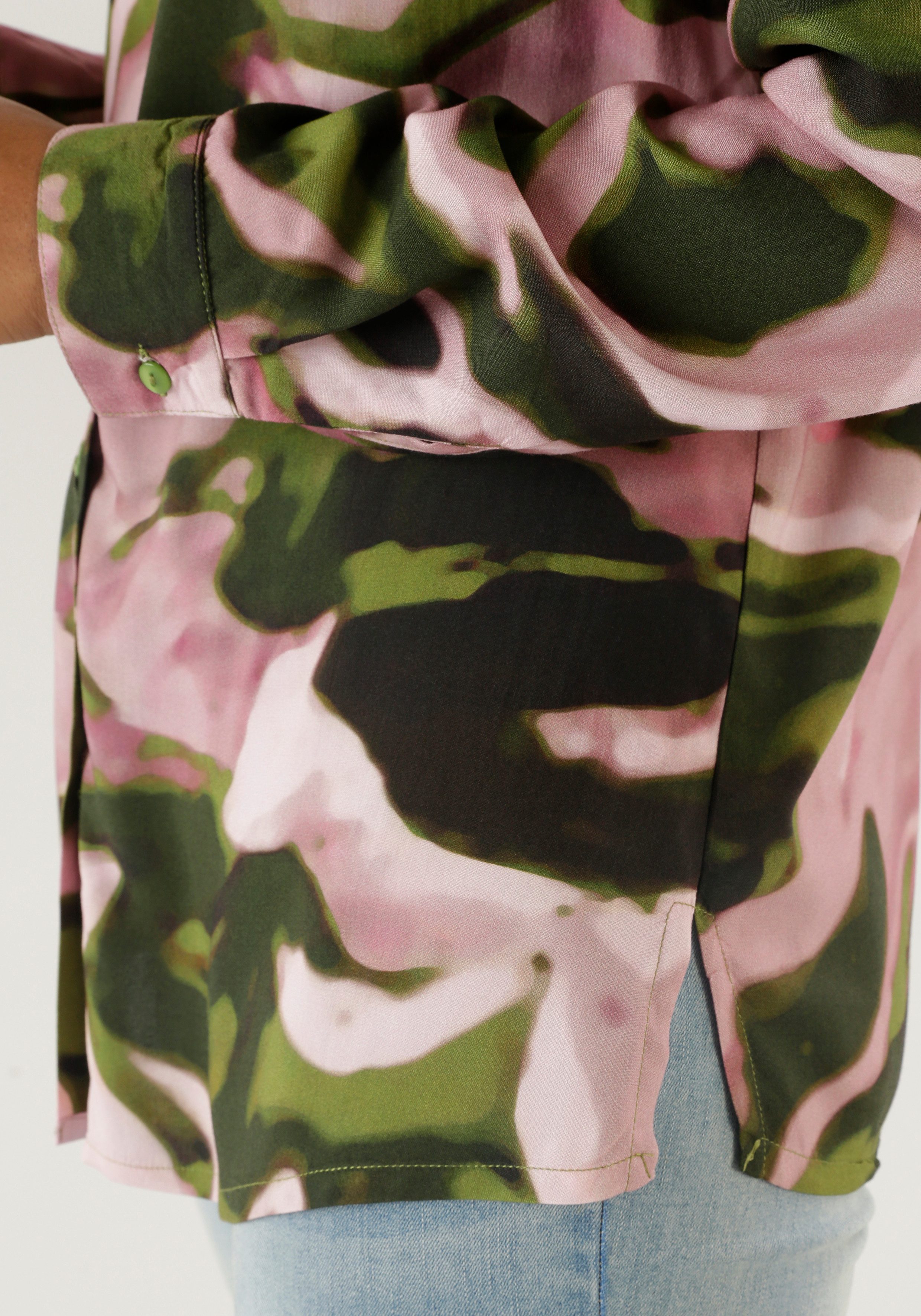 Aniston SELECTED Overhemdblouse met trendy en extravagante kleurverloop - nieuwe collectie