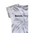 bench. t-shirt met mooi batikeffect zwart