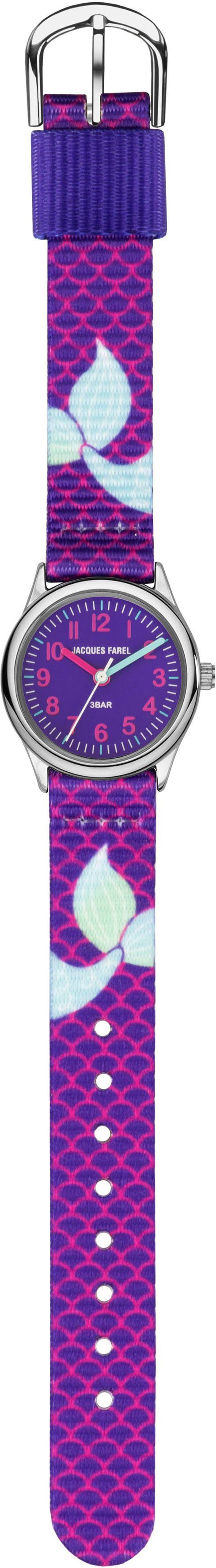 Jacques Farel Kwartshorloge HCC 3144 Polshorloge, kinderhorloge, meisjeshorloge, ideaal ook als cadeau