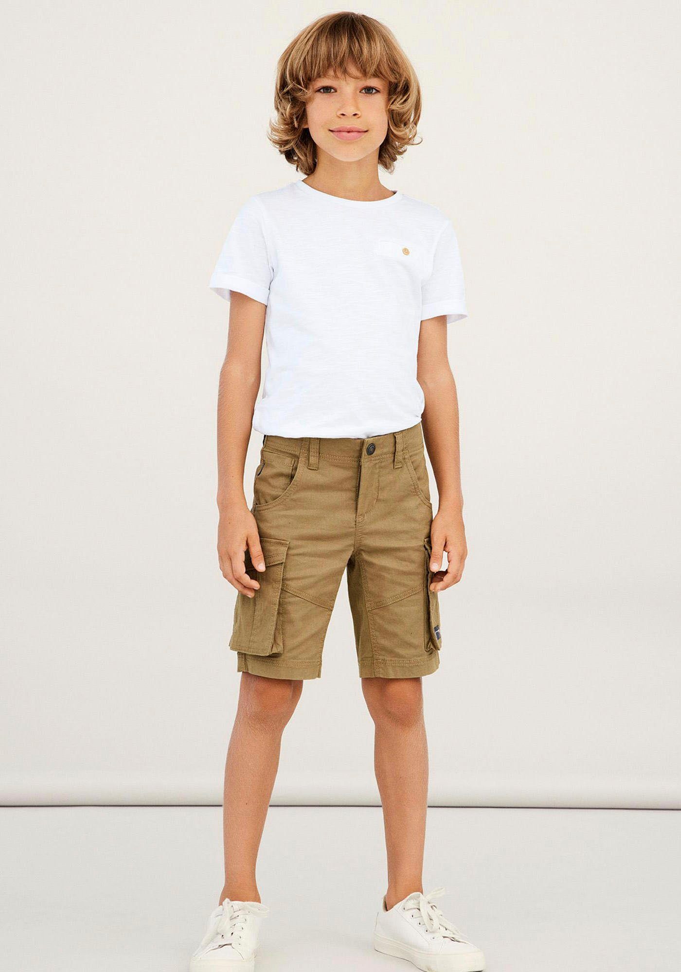 Name It Cargobermuda NKMRYAN REG TWI L SHORTS 6776-BA NOOS jongens bermuda broeken maat 176 bruin