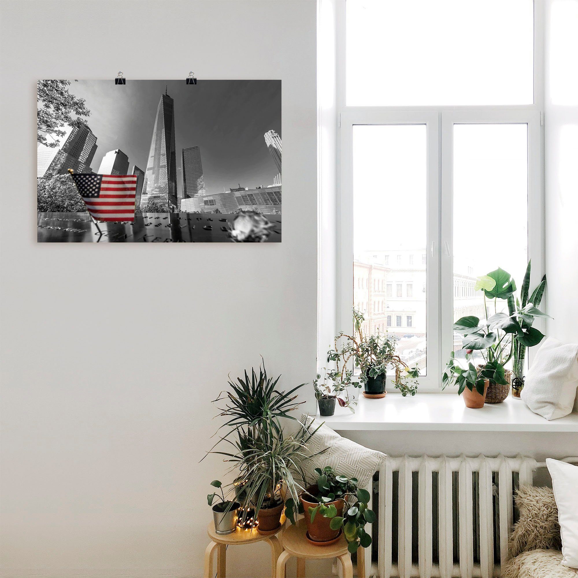Artland Poster New York one World Trade center I als artprint van aluminium, artprint op linnen, muursticker of poster in verschillende maten