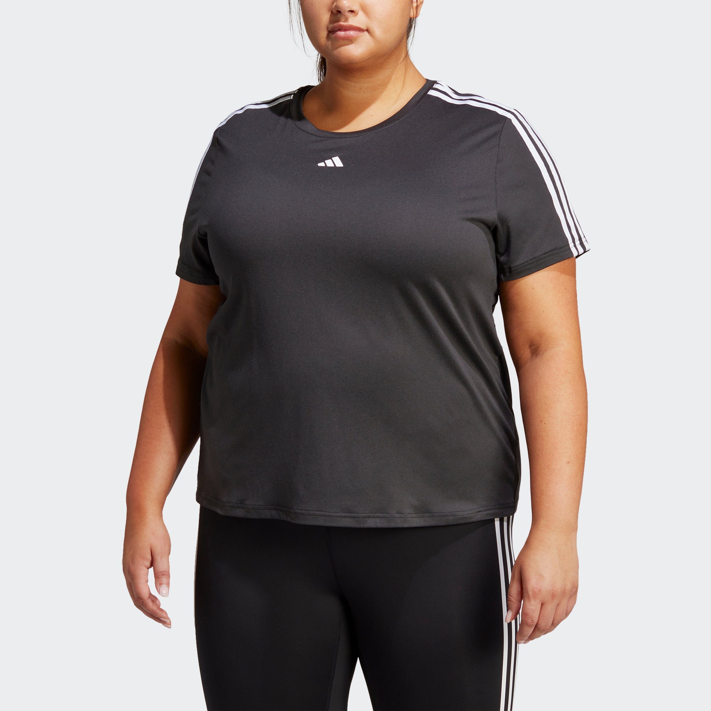 adidas Performance T-shirt AEROREADY TRAIN ESSENTIALS 3-STRIPES – GROTE MATEN
