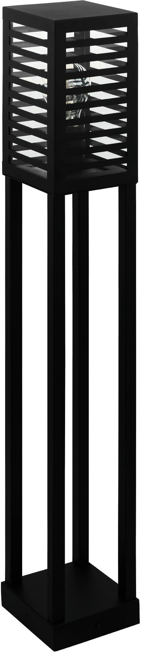 EGLO Staande lamp ALAMONTE 3 Vloerlamp in zwart van alu, staal - excl. E27 - 1X60W (1 stuk) vloerlampen zwart