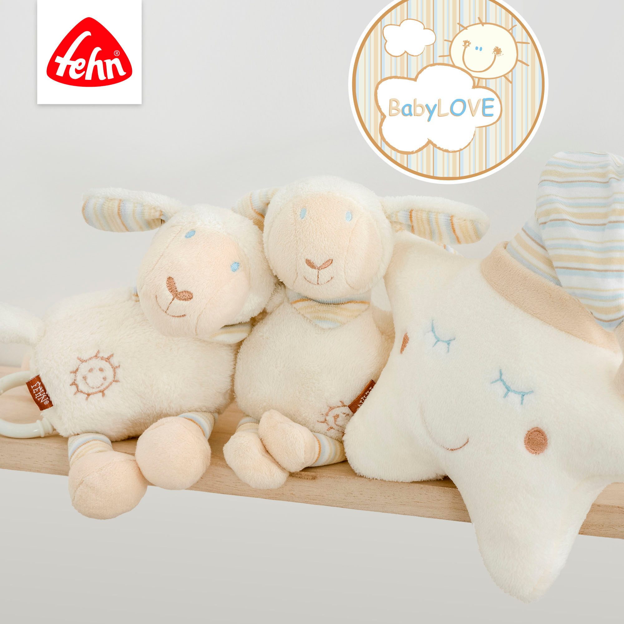 Fehn Speelboog BabyLOVE, schaap 3-D-activiteit deken