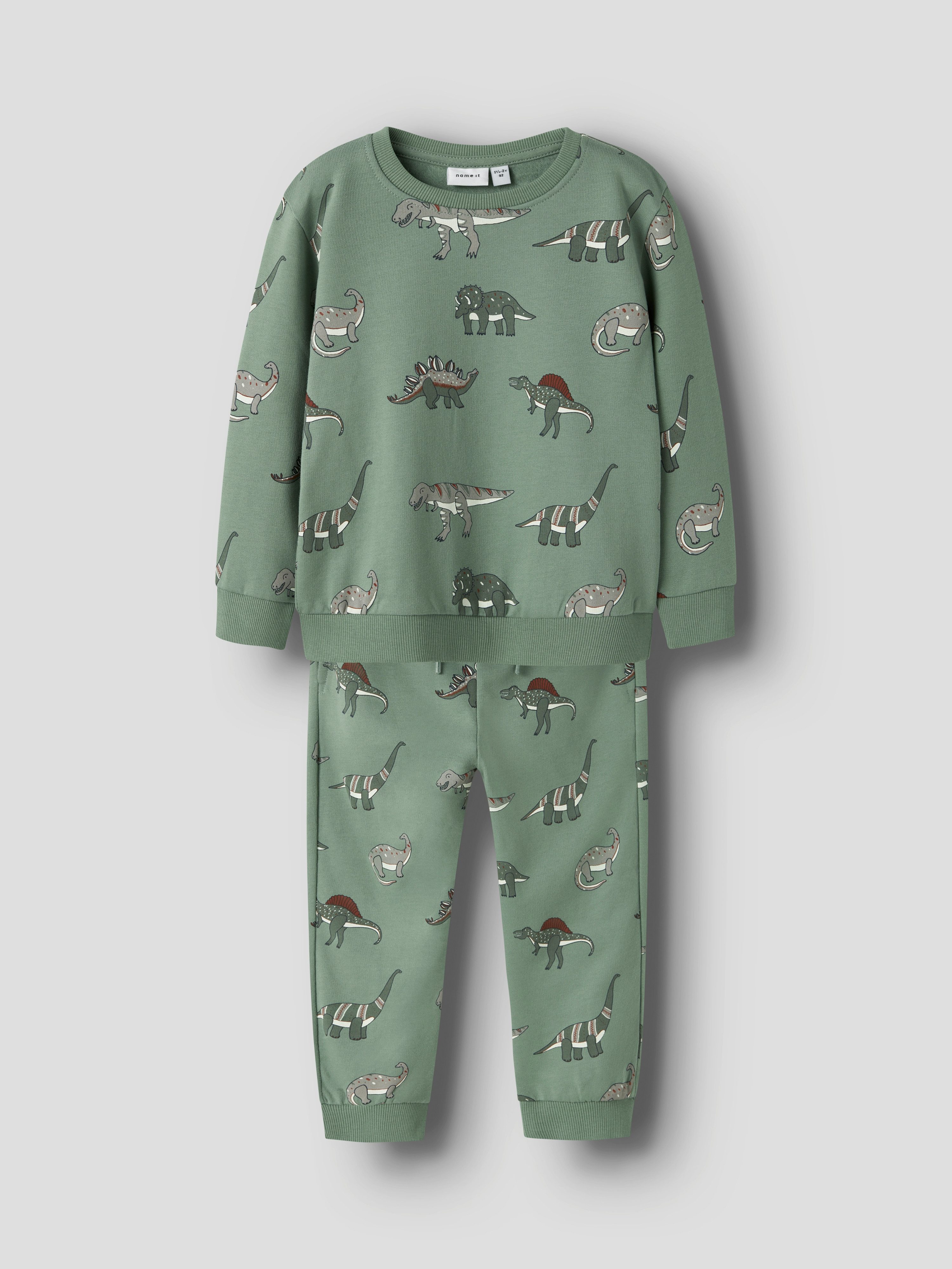 Name It Pyjamabroek NMMNENEAN LS SWE BRU PB SET (set, 2-delig)
