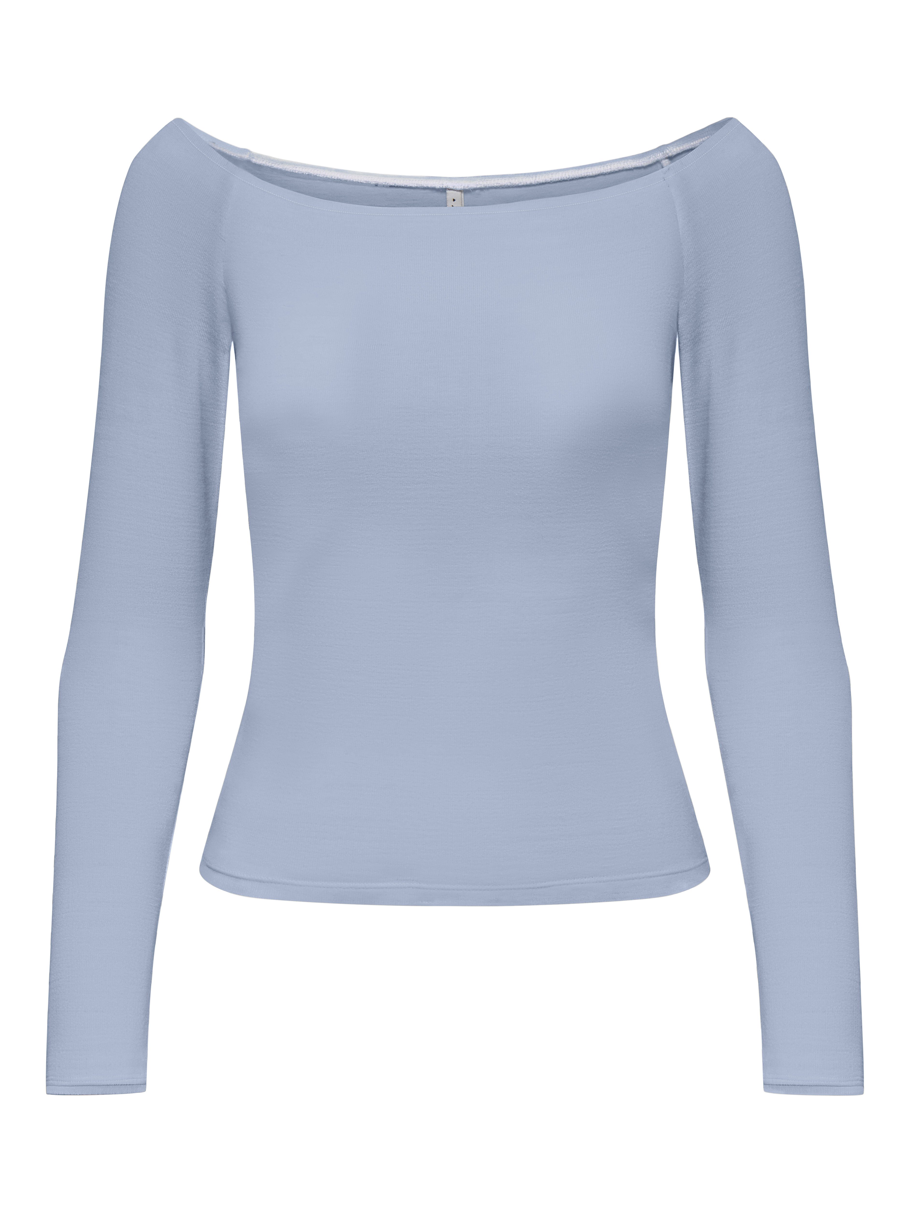Only Shirt met lange mouwen ONLGLAMOUR L/S BOAT NECK TOP BOX CC JRS