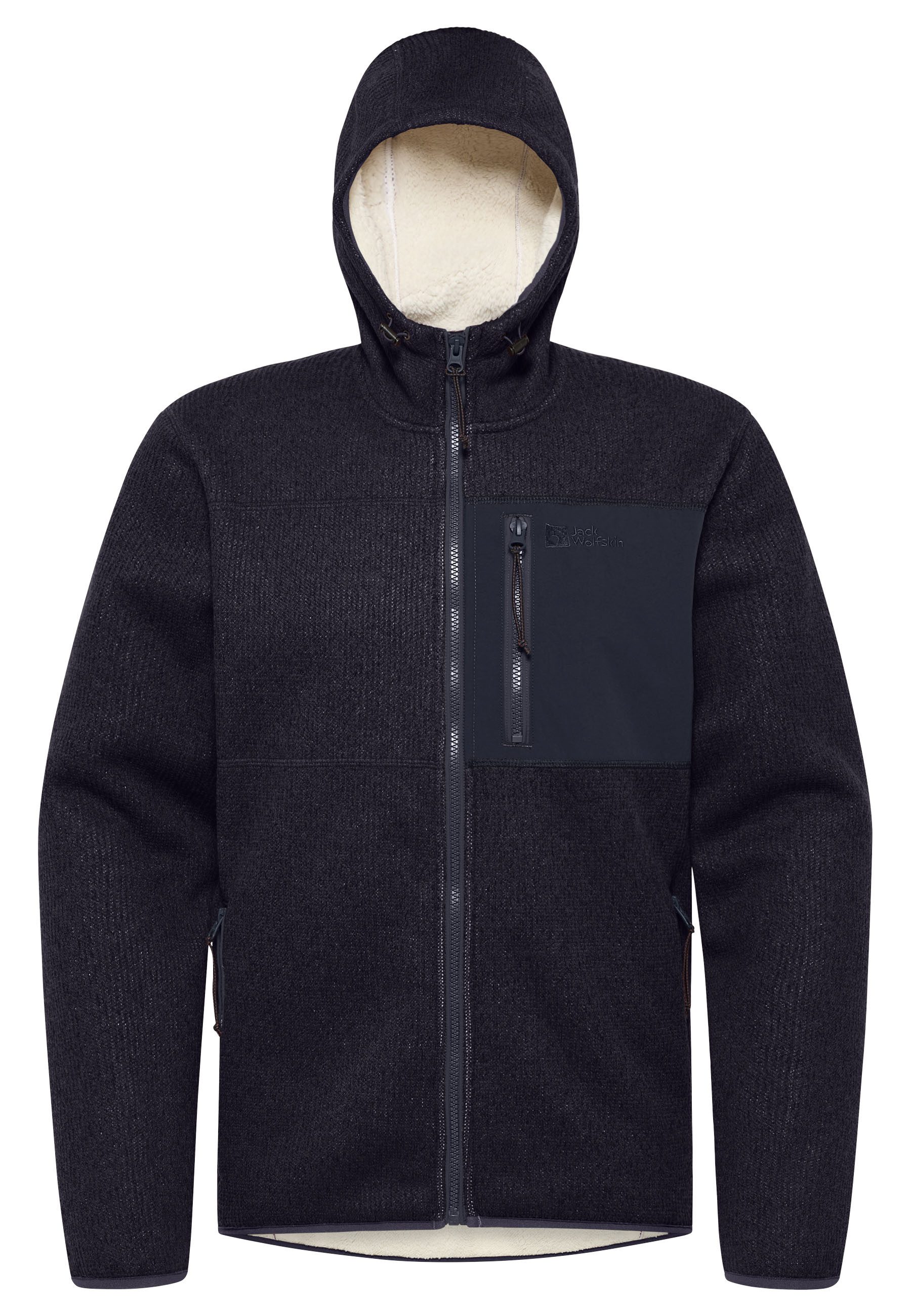 Jack Wolfskin Gebreid fleecejack Haardvuur