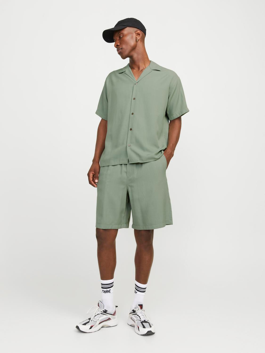 Jack & Jones Overhemd met korte mouwen JPRCCAARON TENCEL RESORT SHIRT S/S LN