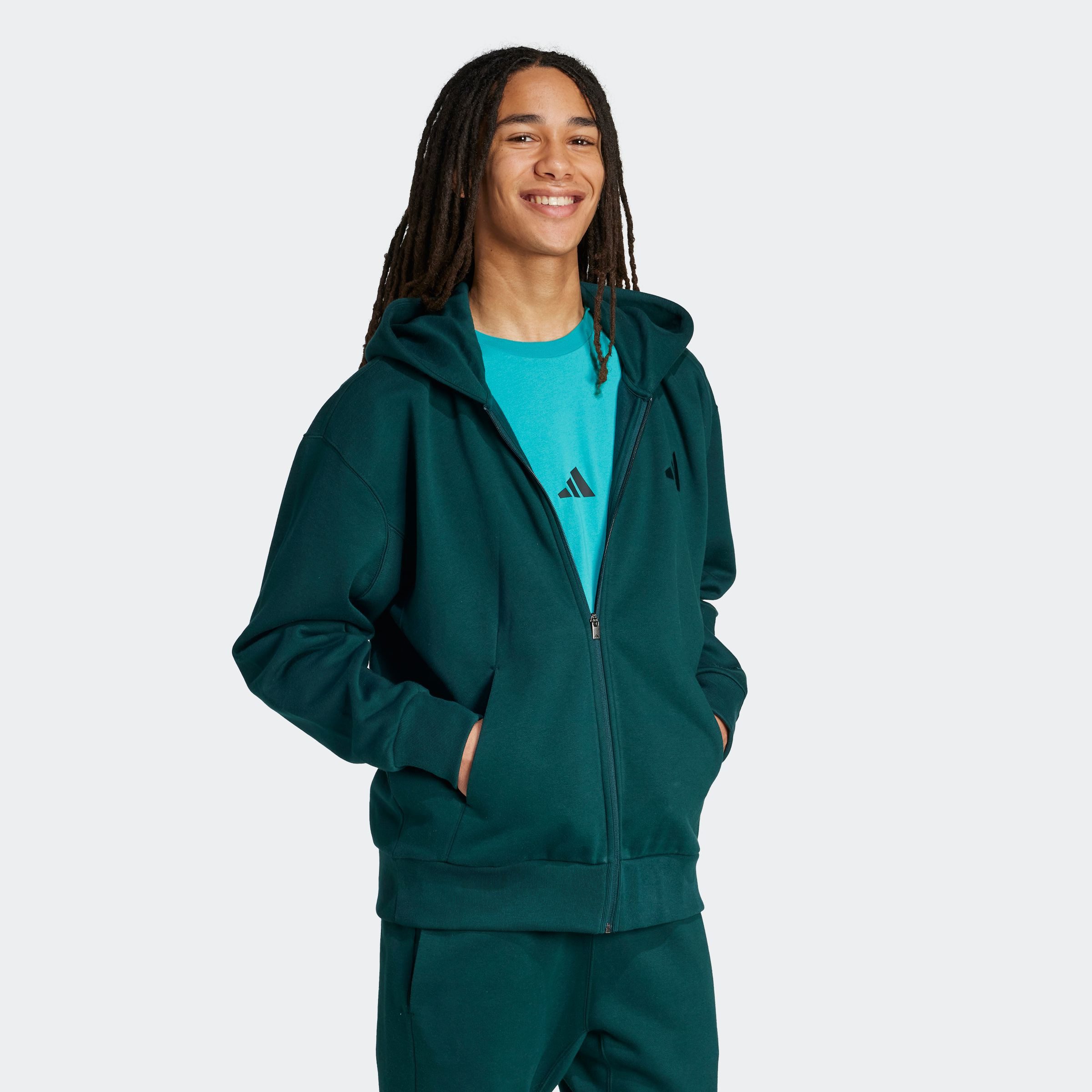 adidas Sportswear Hoodie M A SZN FL FZ Hoodie met rits