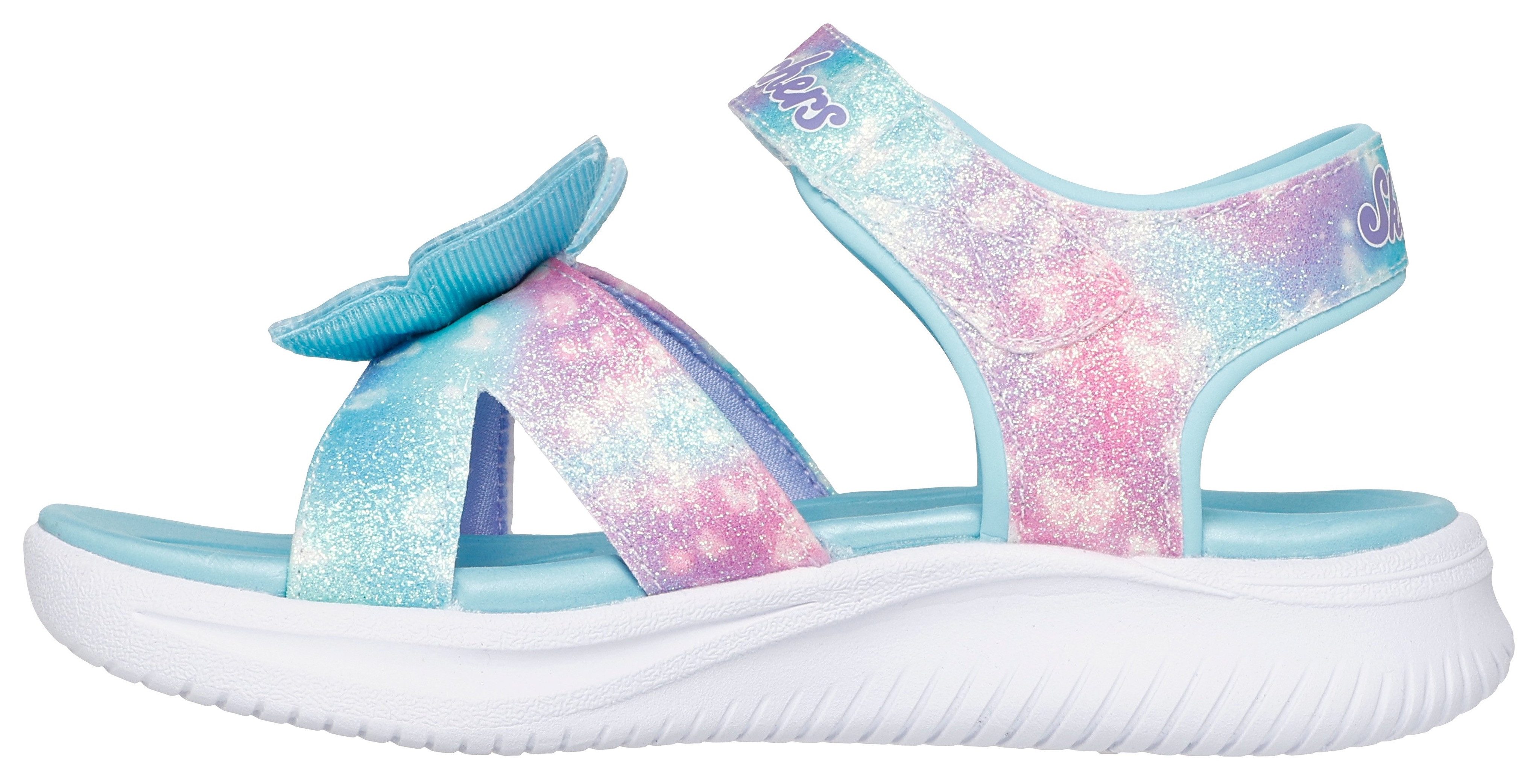 Skechers Sandalen JUMPSTERS SANDAL-BUTTERFLY BRITES , blink,-klittenbandschoen, vlinderontwerp, maat sjabloon om te downloaden