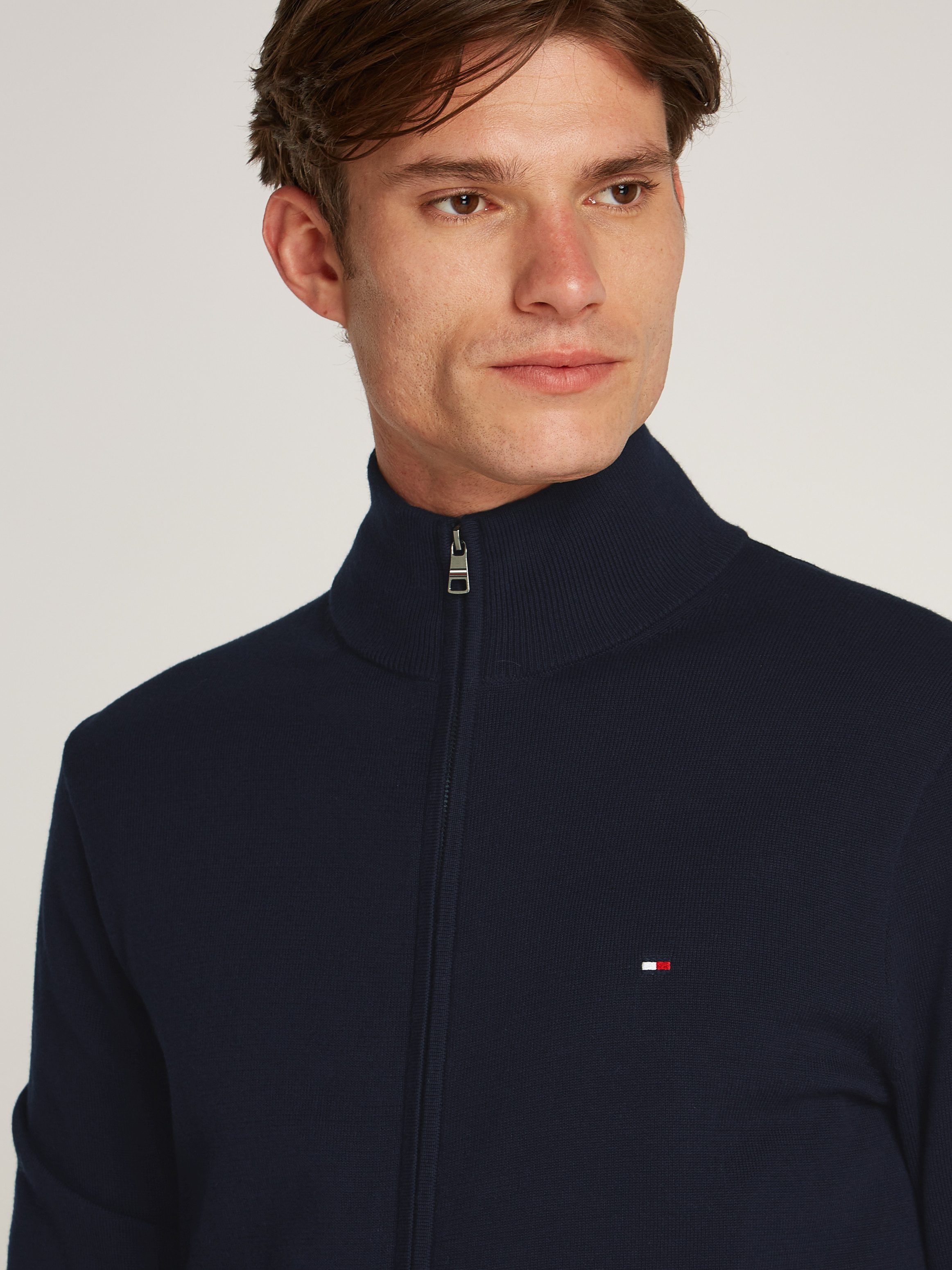 Tommy Hilfiger Vest ESSENTIAL COTTON ZIP THRU