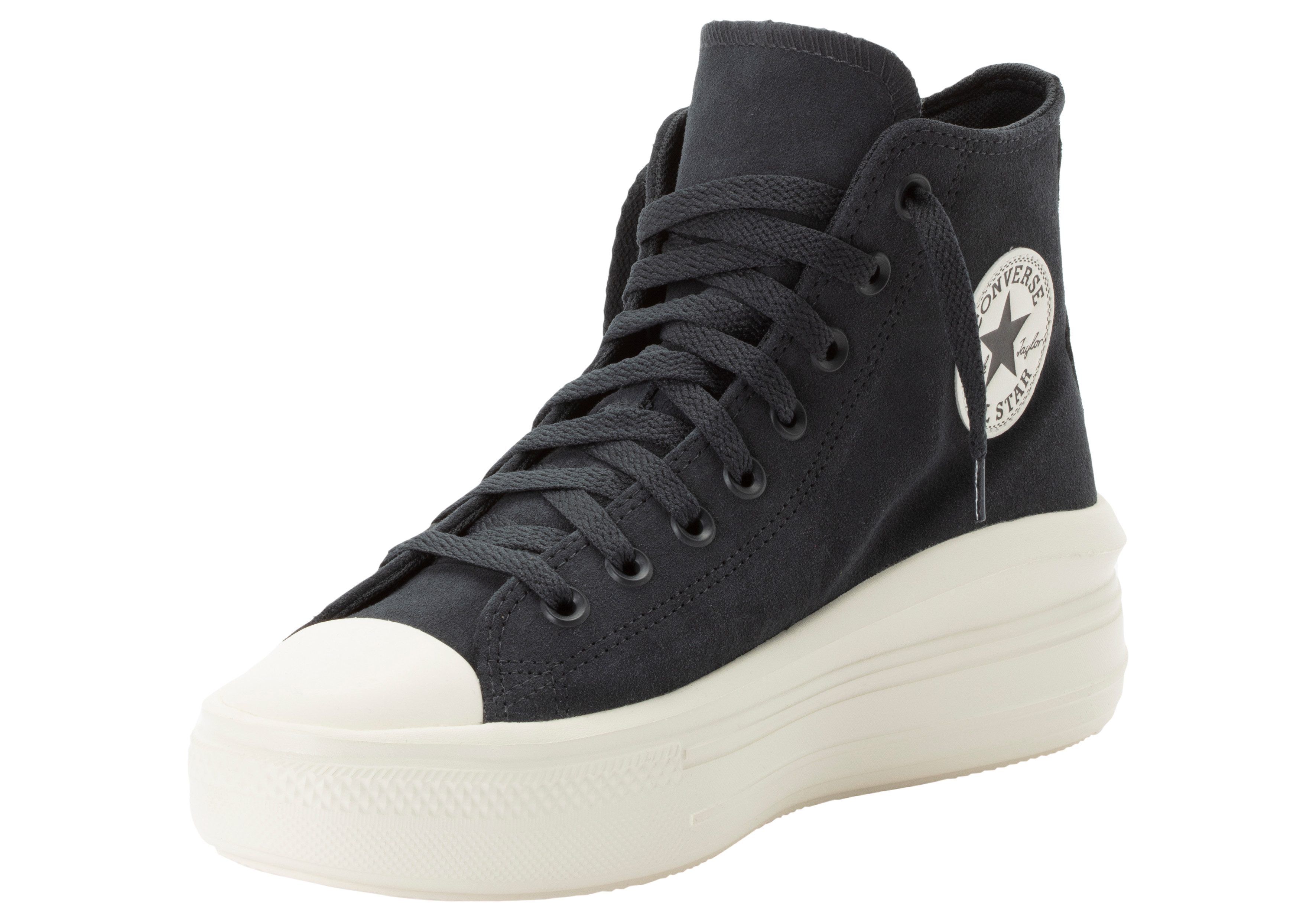 Converse Sneakers CHUCK TAYLOR ALL STAR MOVE PLATFORM COLORFUL SUEDE dames schoenen maat 37,5 EU zwart