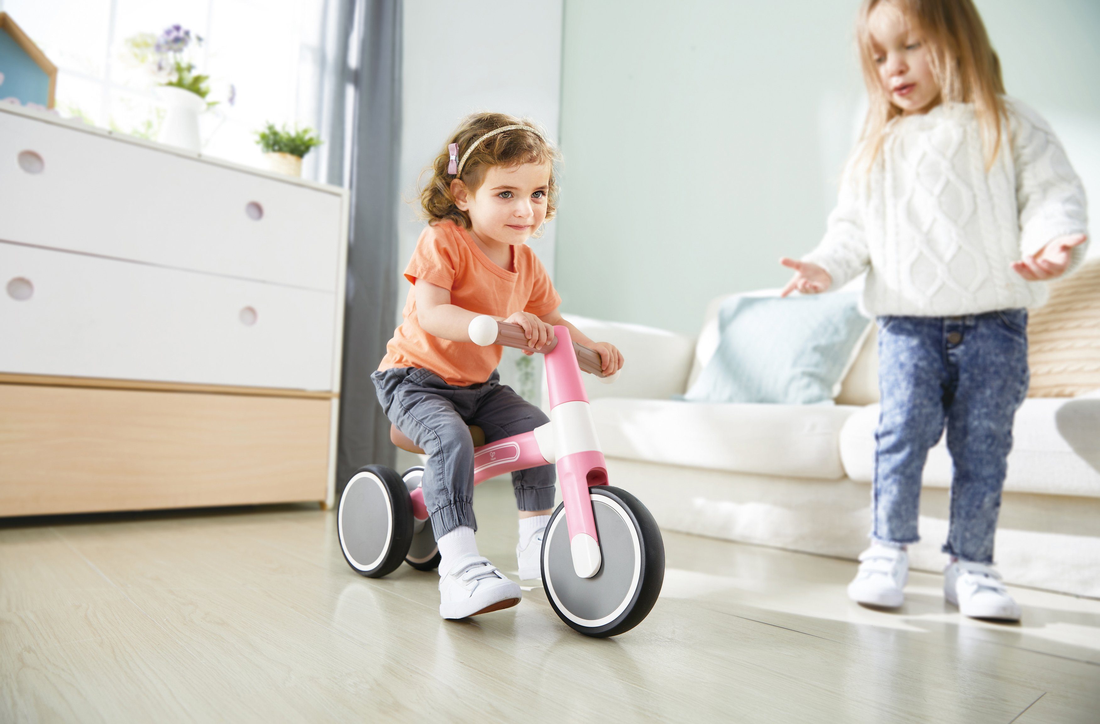 Hape Driewieler Mijn eerste loop-driewieler, roze