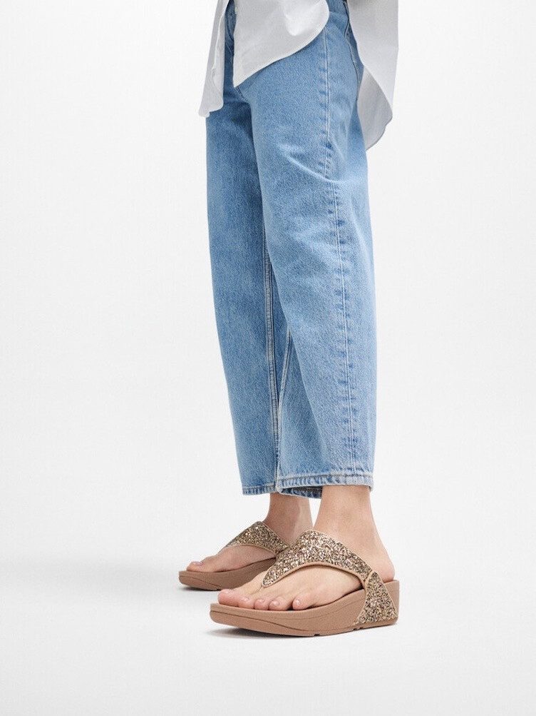 Fitflop Teenslippers LULU Badslipper, slides, sandaal met glitter