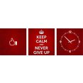 conni oberkircher´s wanddecoratie never give up - keep calm iii (set) multicolor