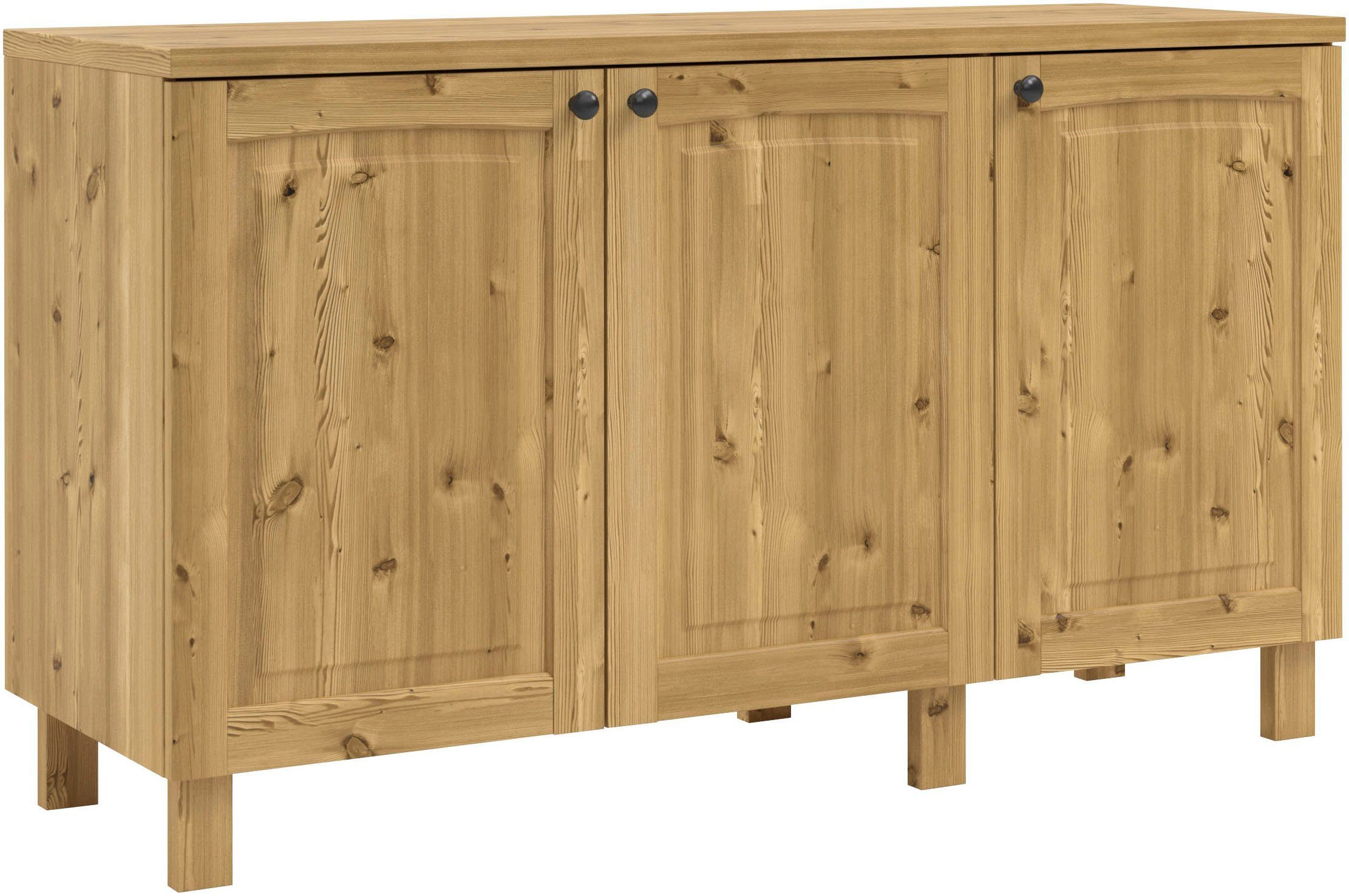 Kochstation Onderkast KS-Osby Massief grenen, breedte 150 cm, 3 deuren (1 stuk)