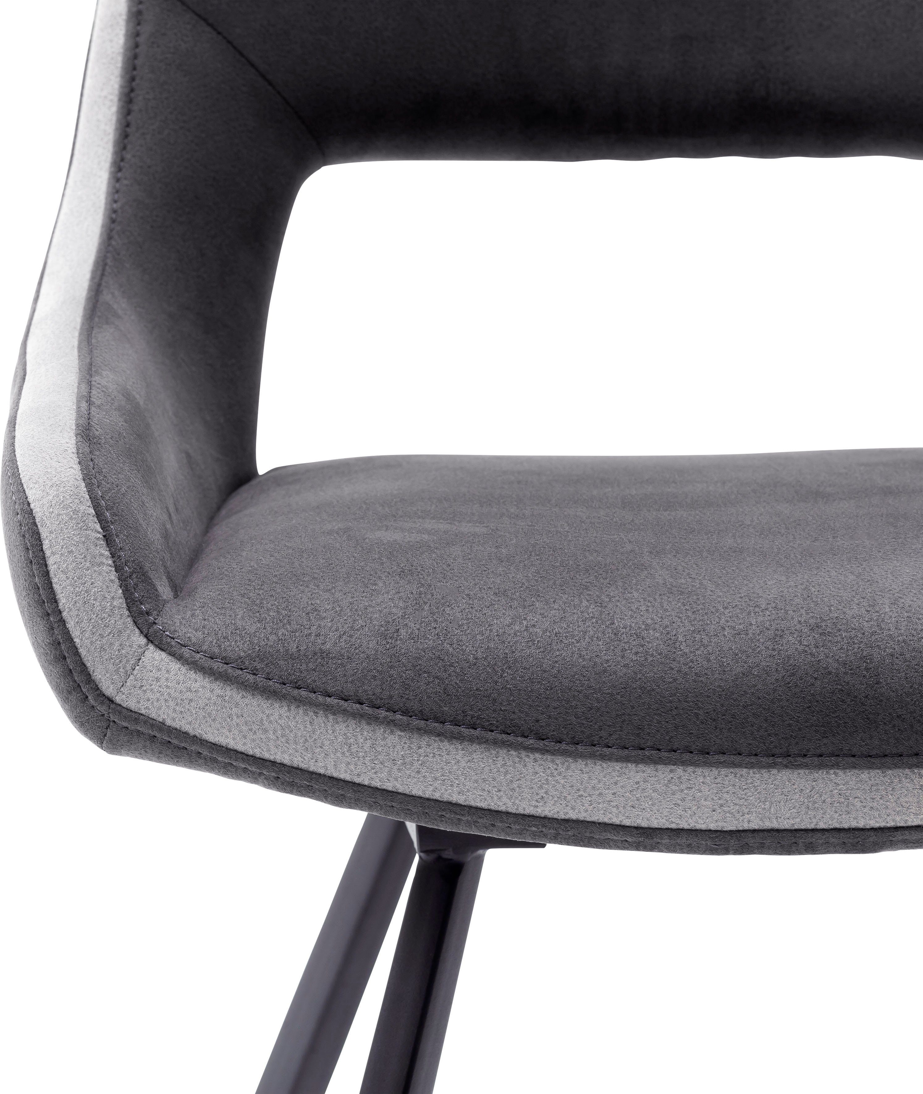 MCA furniture Eetkamerstoel Bayonne 2-set, stoel 180° draaibaar, belastbaar tot 120 kg, zithoogte ca. 50 cm (set, 2 stuks)