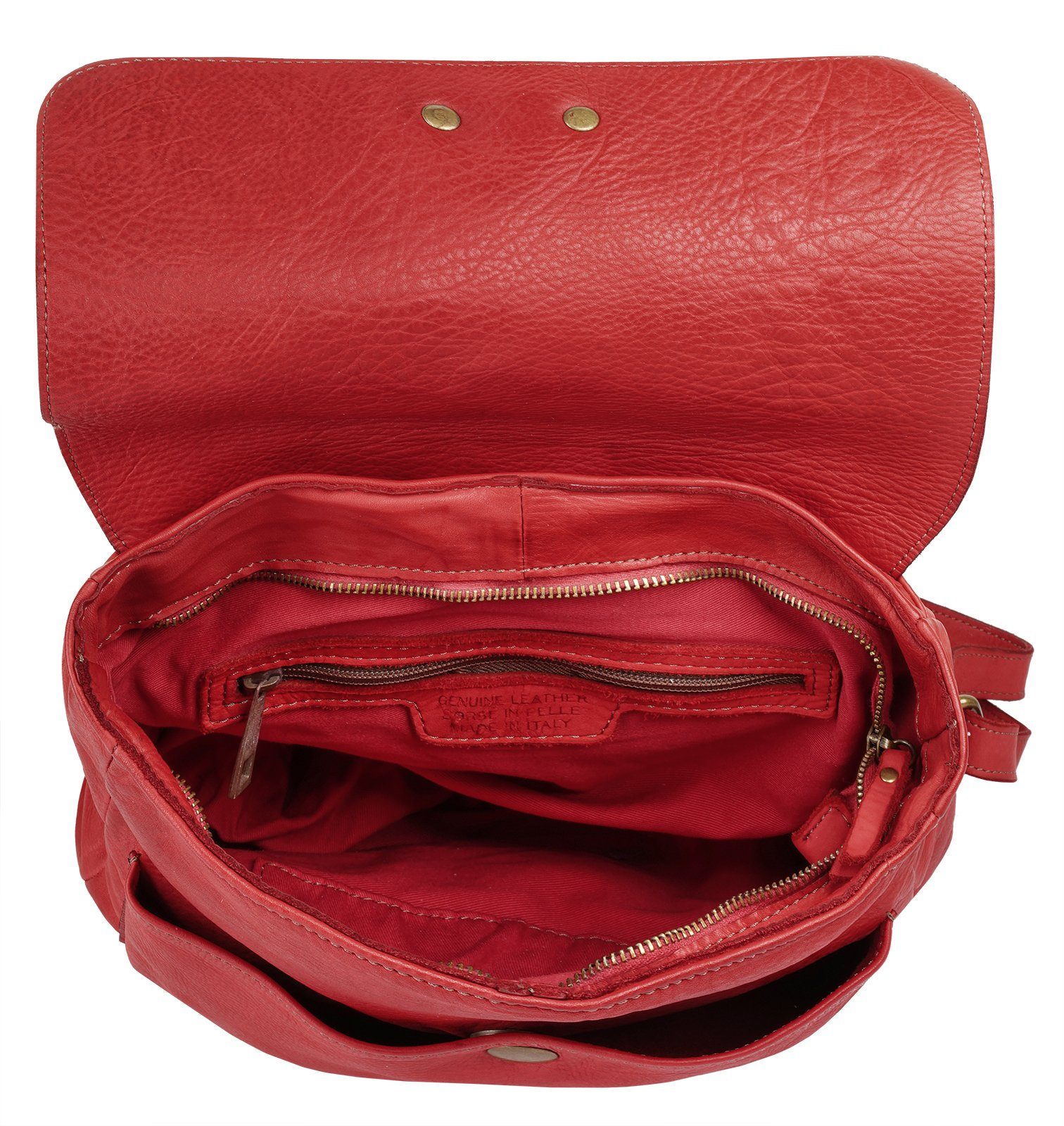Samantha Look Rugzak echt leer, made in italy