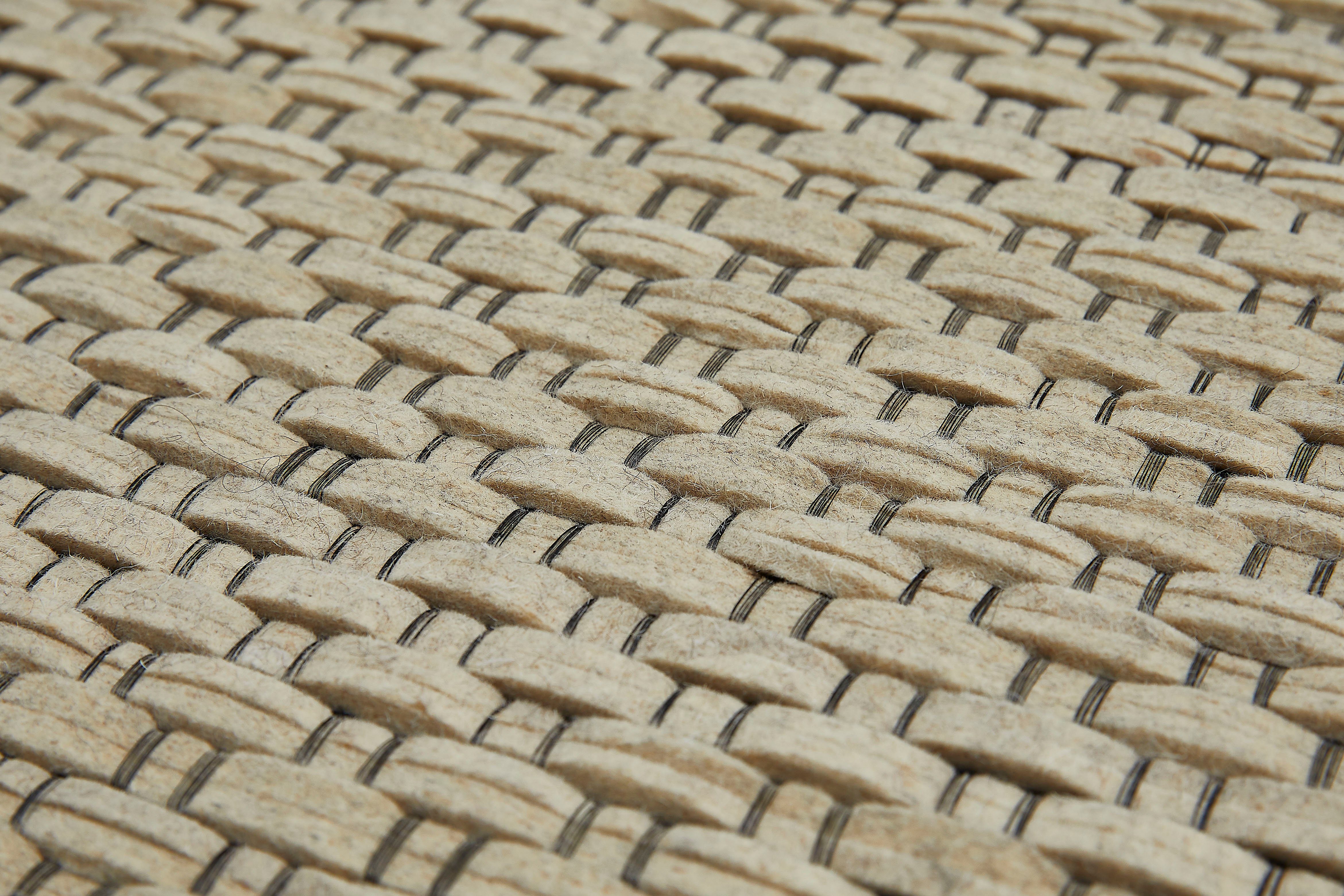 LUXOR living Wollen kleed Nora Handgeweven kleed, platweefsel, met de hand geweven, zuivere wol
