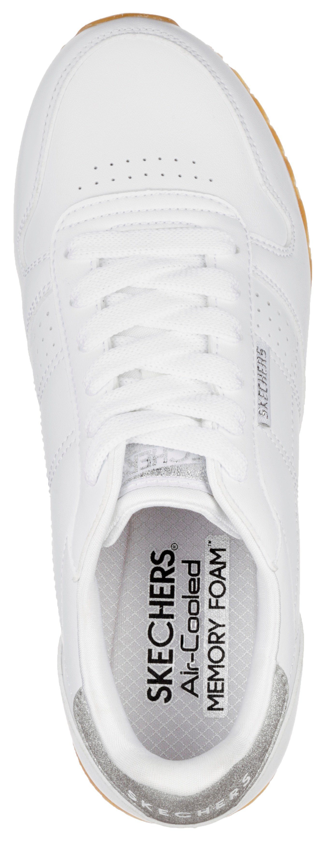 Skechers Sneakers OG 85 - OLD SCHOOL COOL vegan Vrijetijdsschoen, lage schoen, veterschoen met glitter